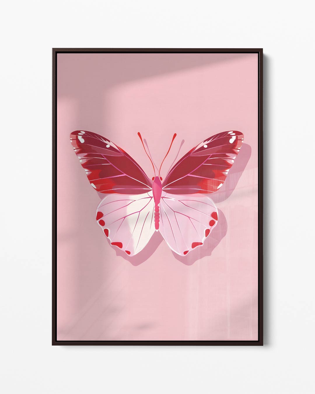 Vlinder Elegantie Kunstwerk-canvas-dibond-plexiglas-wanddecoratie-WallArtistic