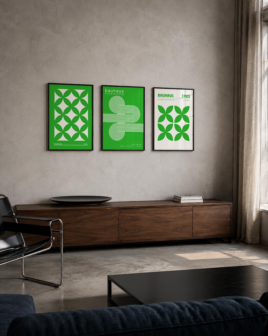 Groene cirkelpatronen Posterset