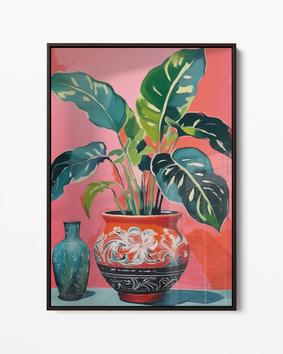 Tropische Botanische Schildering Kunstwerk-canvas-dibond-plexiglas-wanddecoratie-WallArtistic