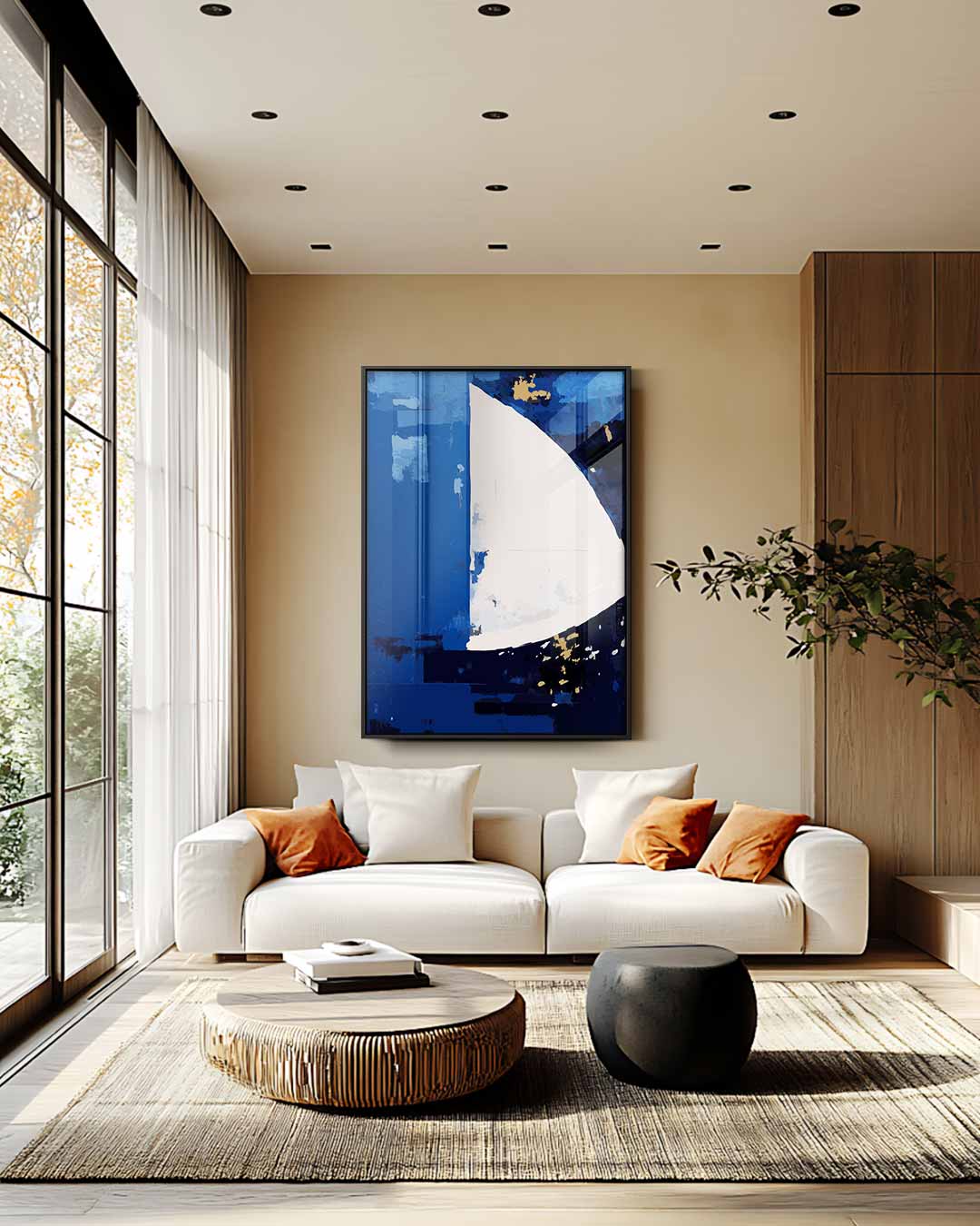 Zeilboot in Dromenland Kunstwerk-canvas-dibond-plexiglas-wanddecoratie-WallArtistic