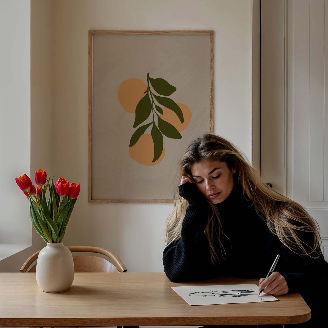 Bohemian Botanische Kunstposter-WallArtistic
