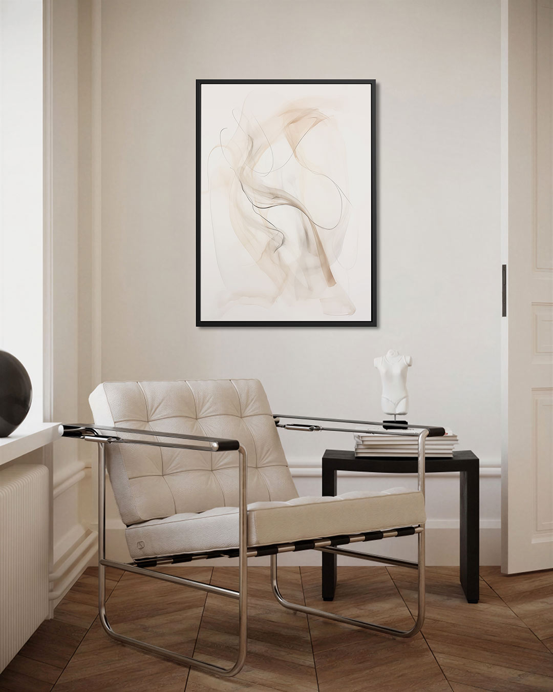Vloeiende lijnen Kunstwerk