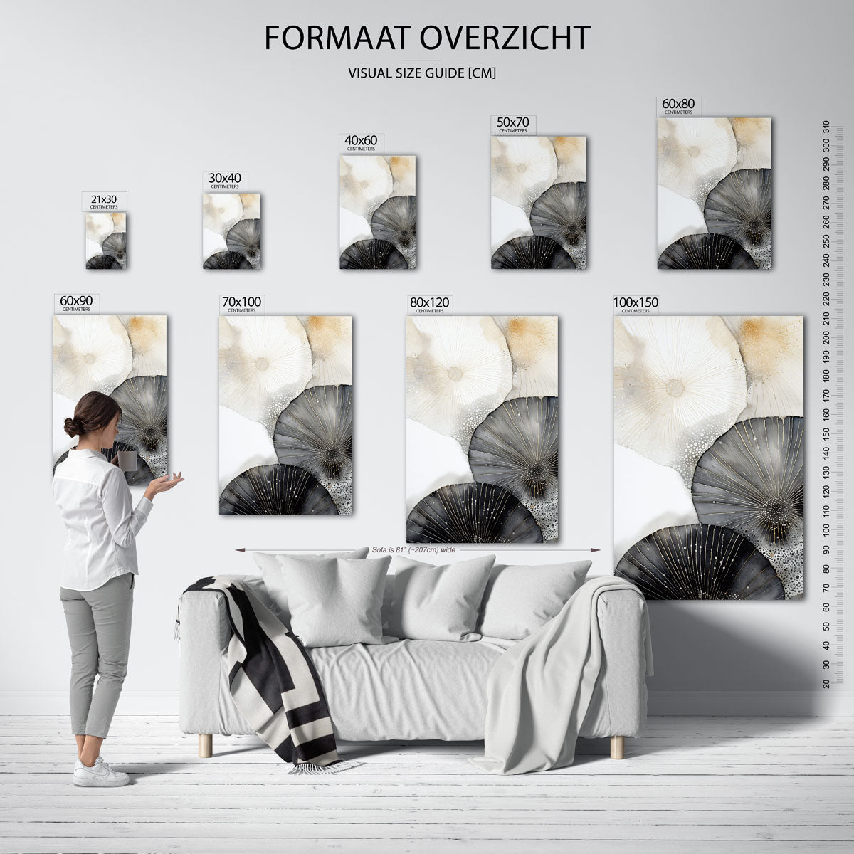 Abstracte cirkels Poster
