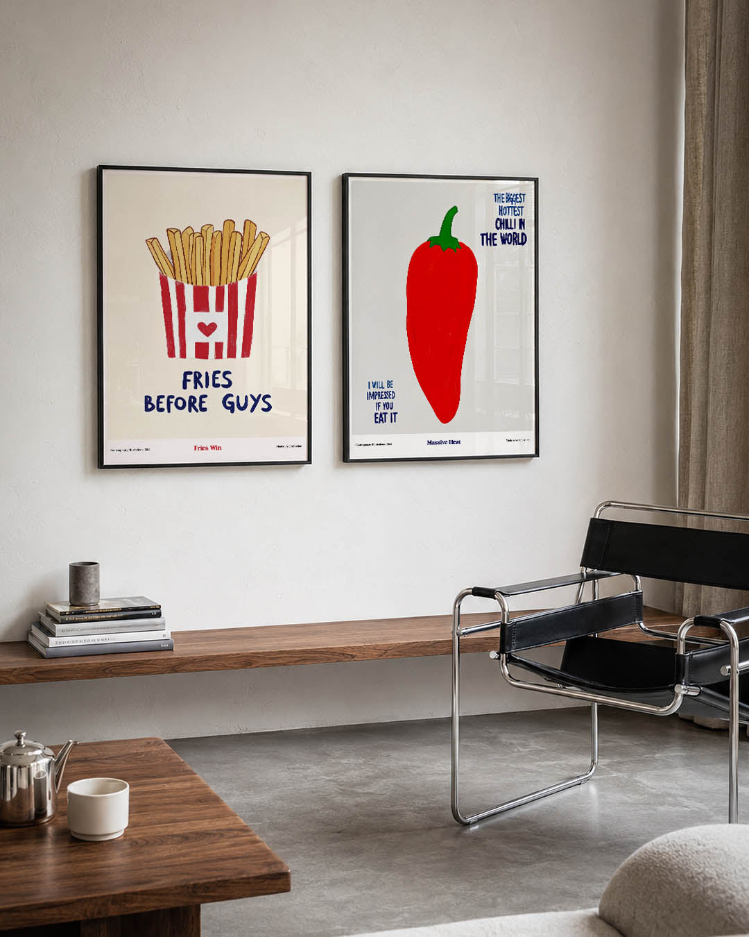 Friet en liefde Posterset