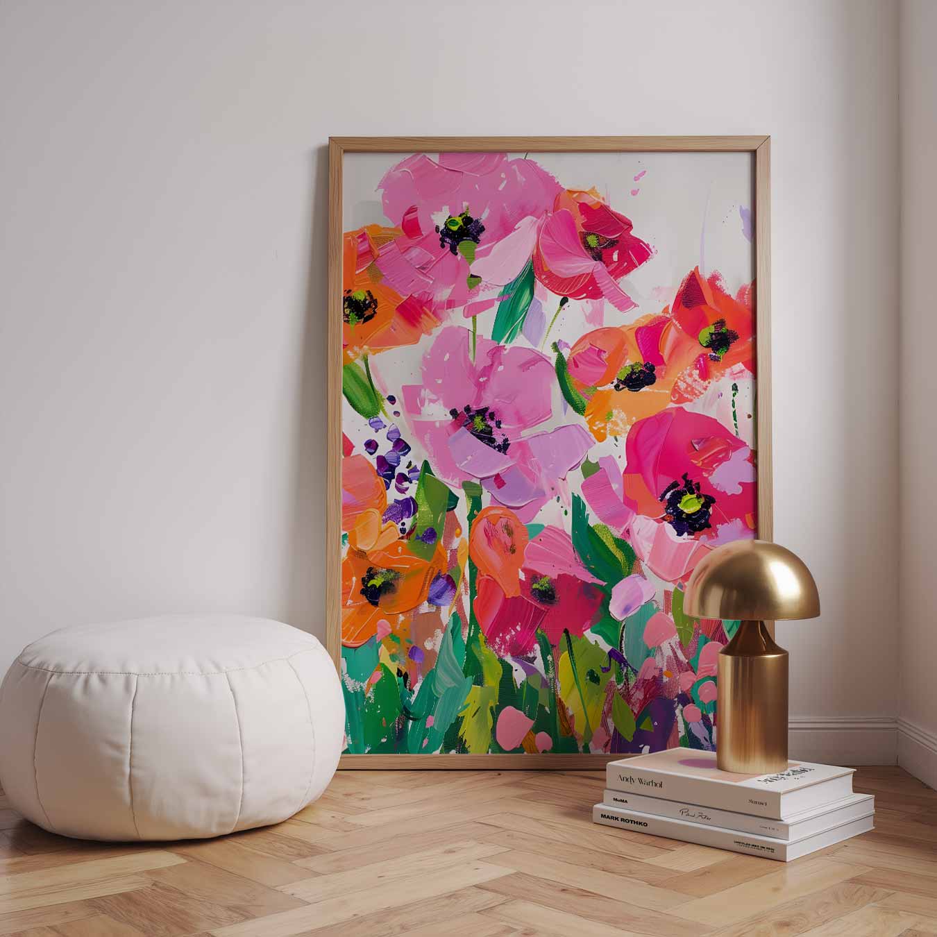 Vrolijke Bloemenexplosie Poster