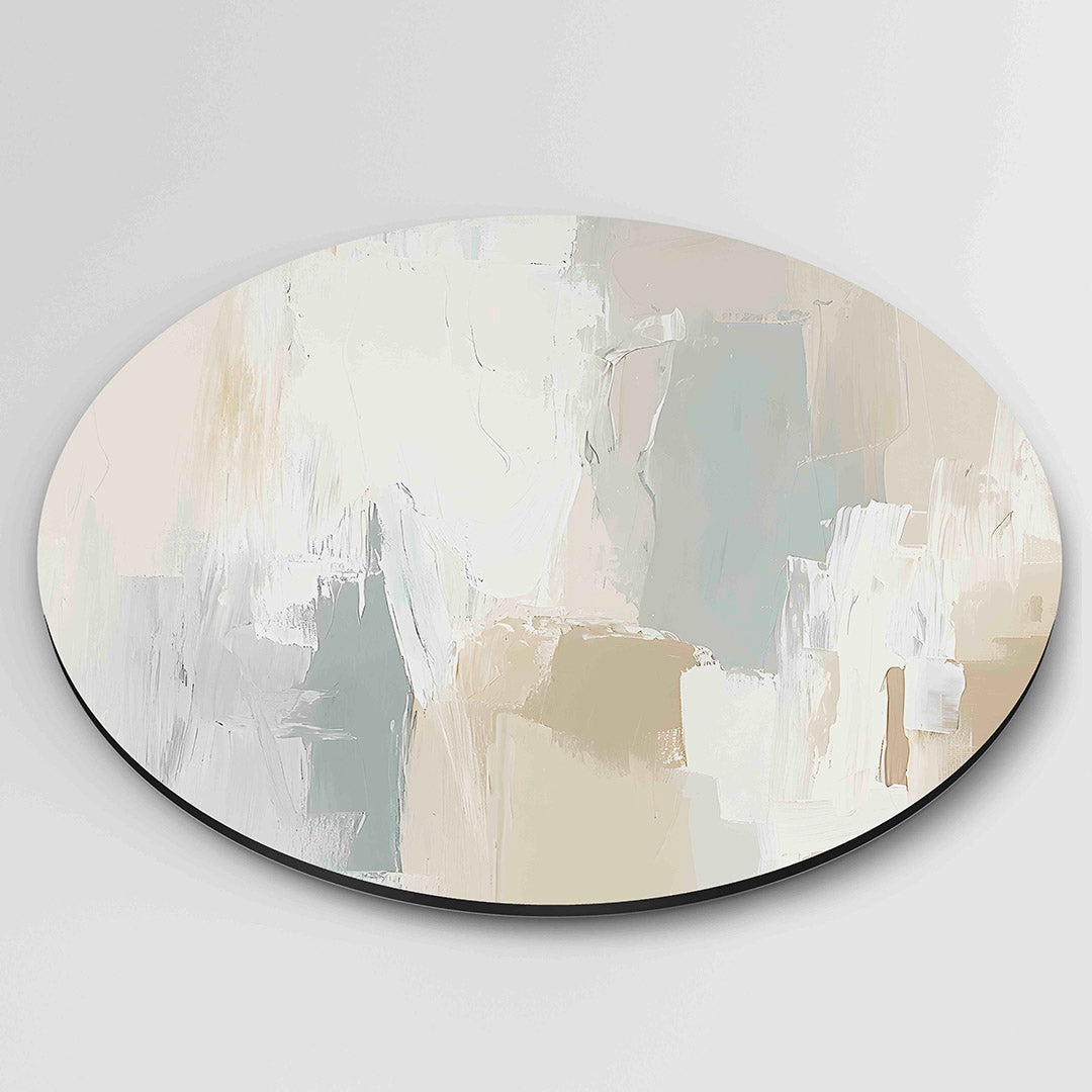 Abstracte beige Muurcirkel