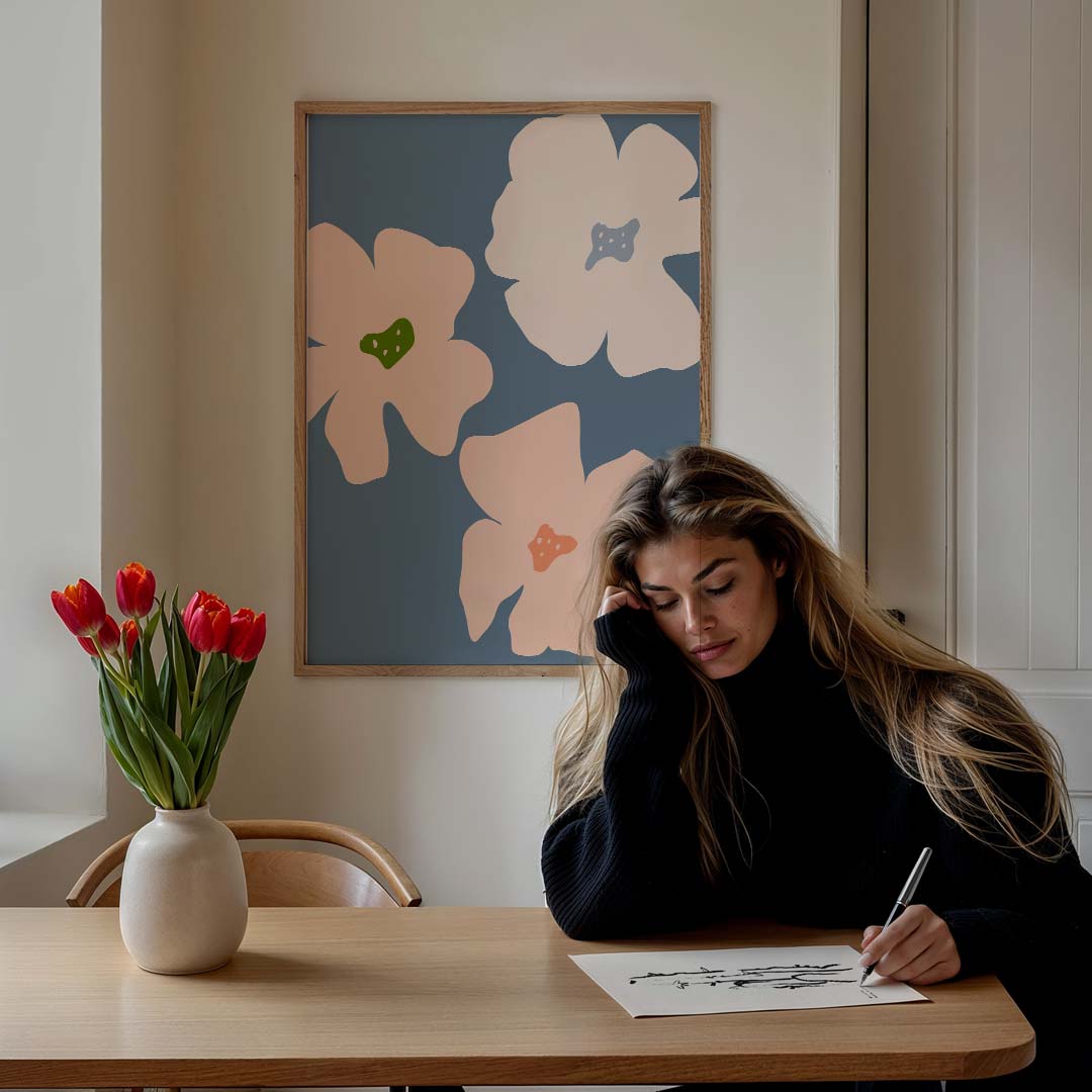 Stijlvolle Bloemenposter-WallArtistic