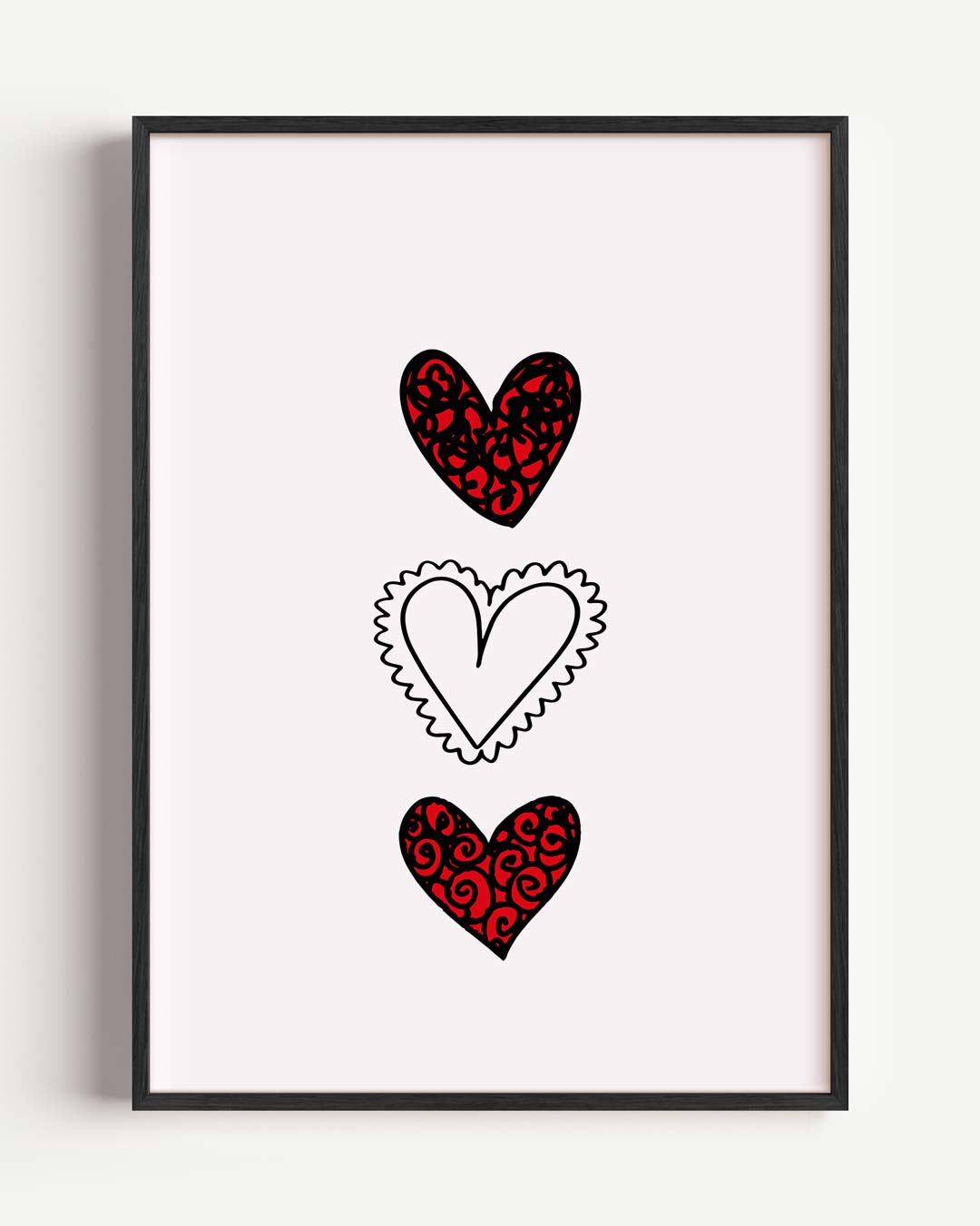 Romantische Harten Poster