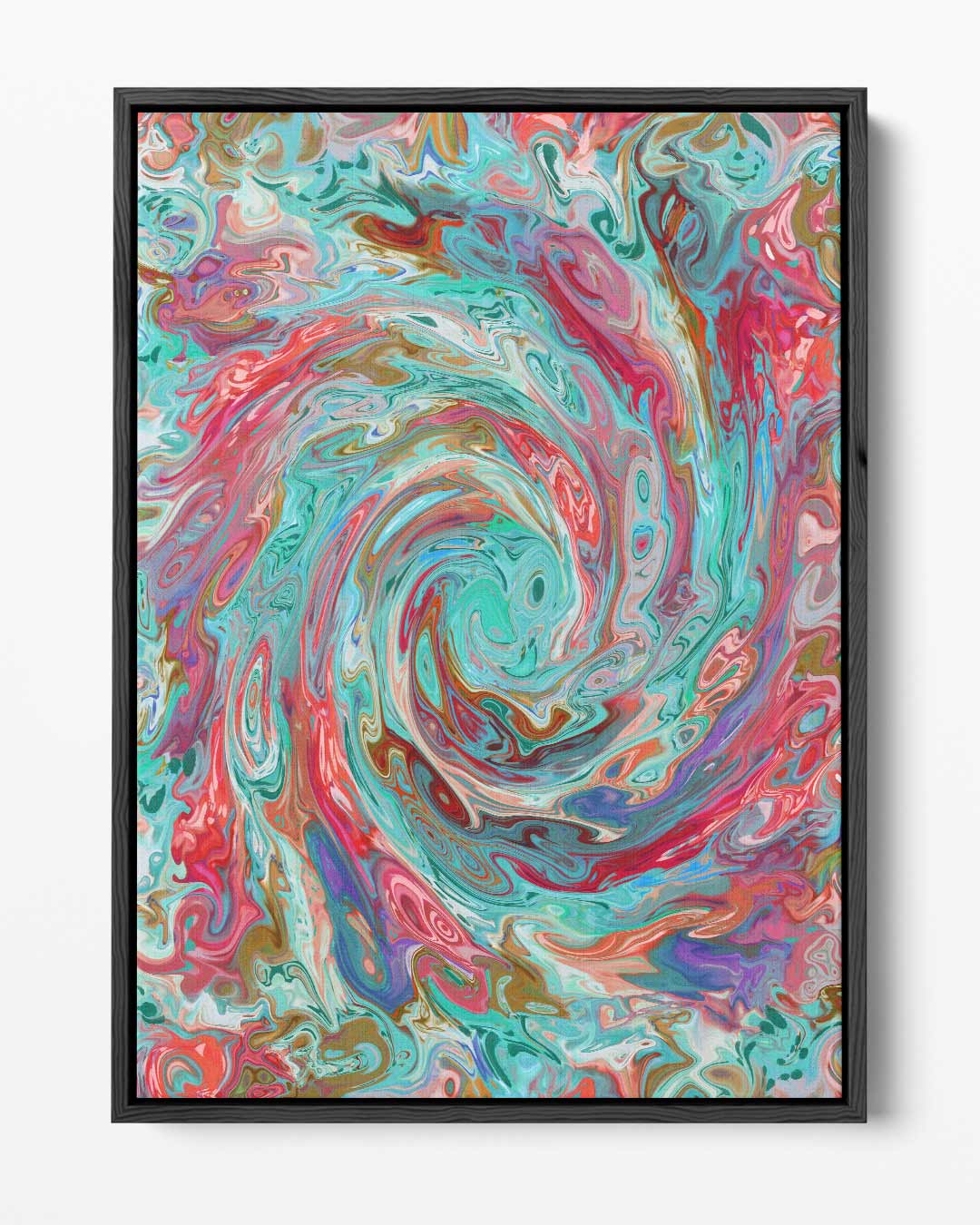 Kleurrijke Werveling Kunstwerk-canvas-dibond-plexiglas-wanddecoratie-WallArtistic