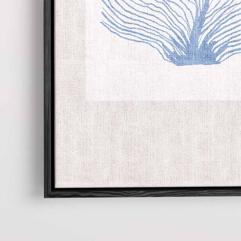 Blauwe Zeeventilator Kunstprint Kunstwerk-canvas-dibond-plexiglas-wanddecoratie-WallArtistic