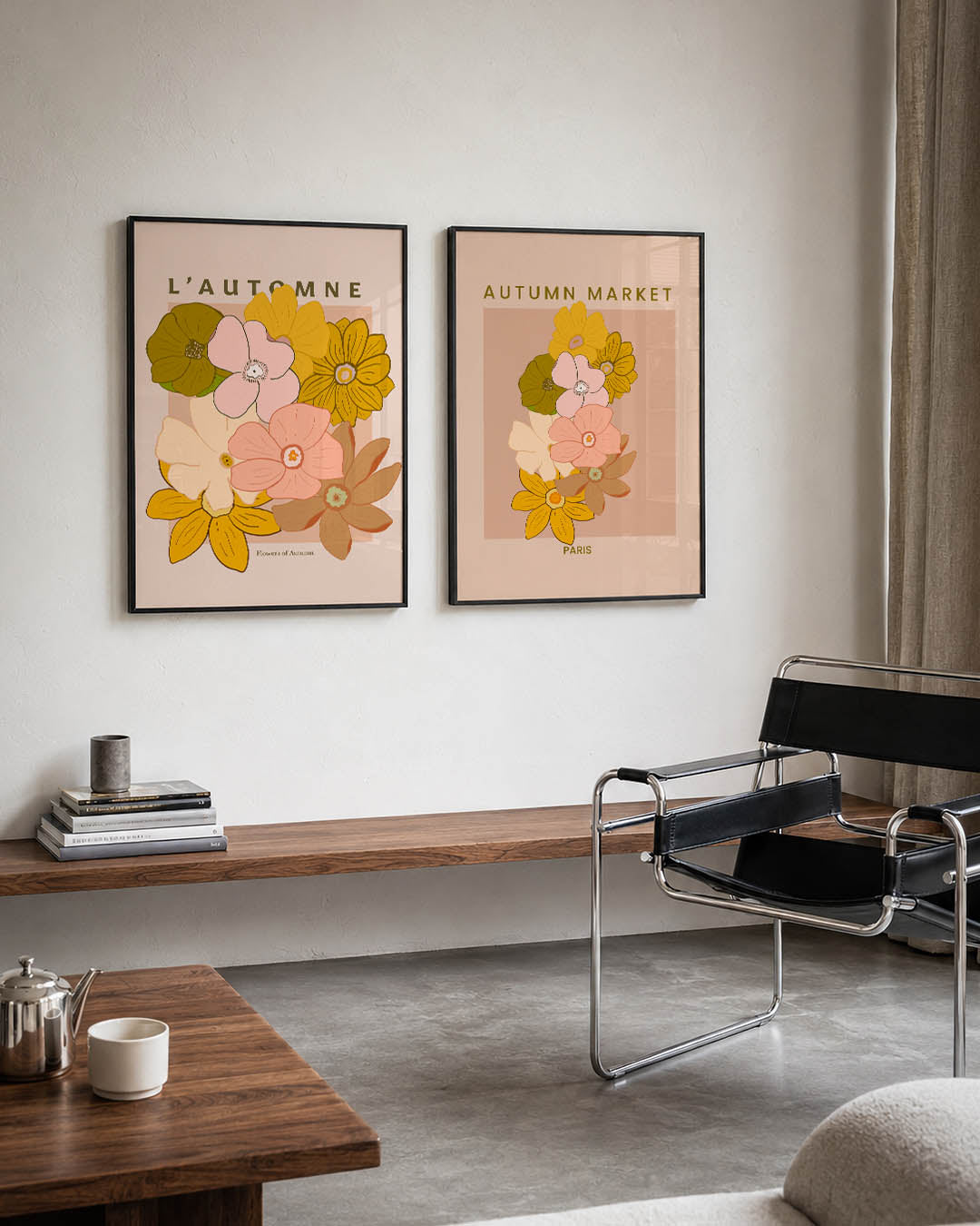 Bloemrijke herfst Posterset
