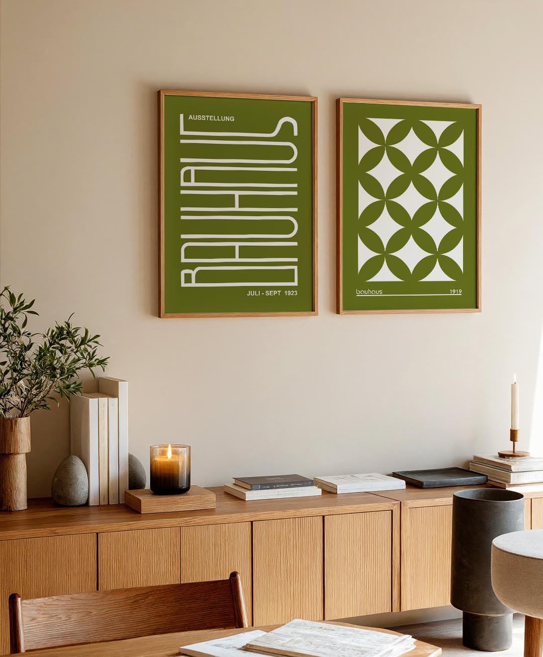 Lijnen en kleurvlakken Posterset