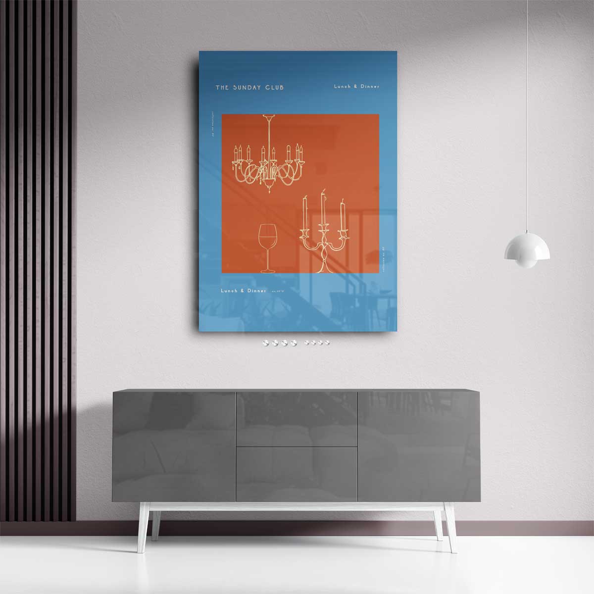The Sunday Club Wanddecoratie Kunstwerk-canvas-dibond-plexiglas-wanddecoratie-WallArtistic
