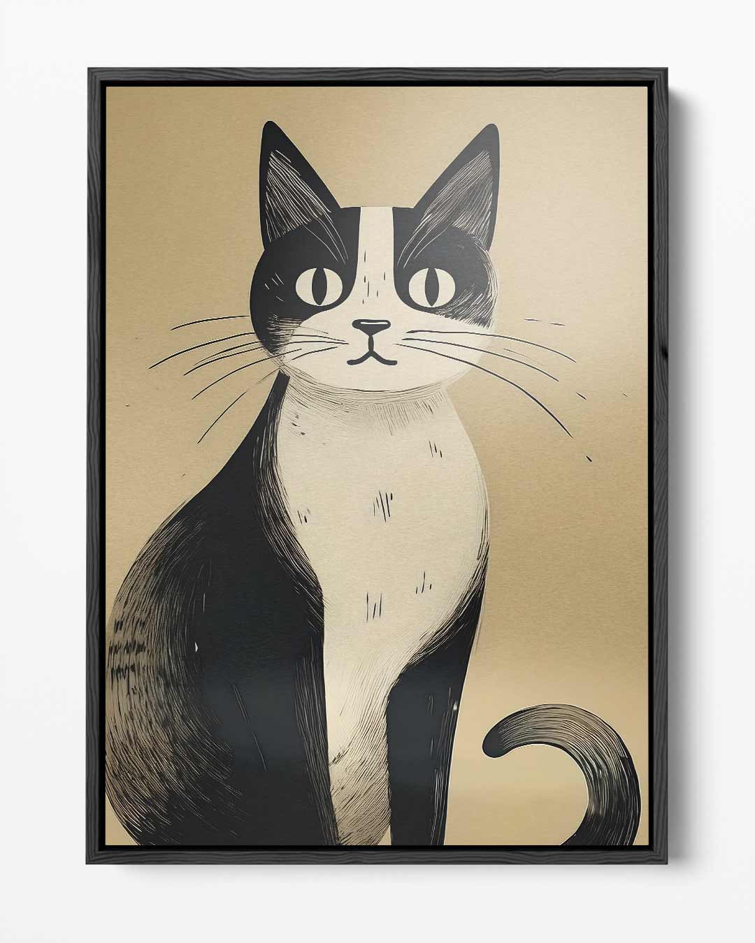 Zeitlose Katze auf Tapetenkunst