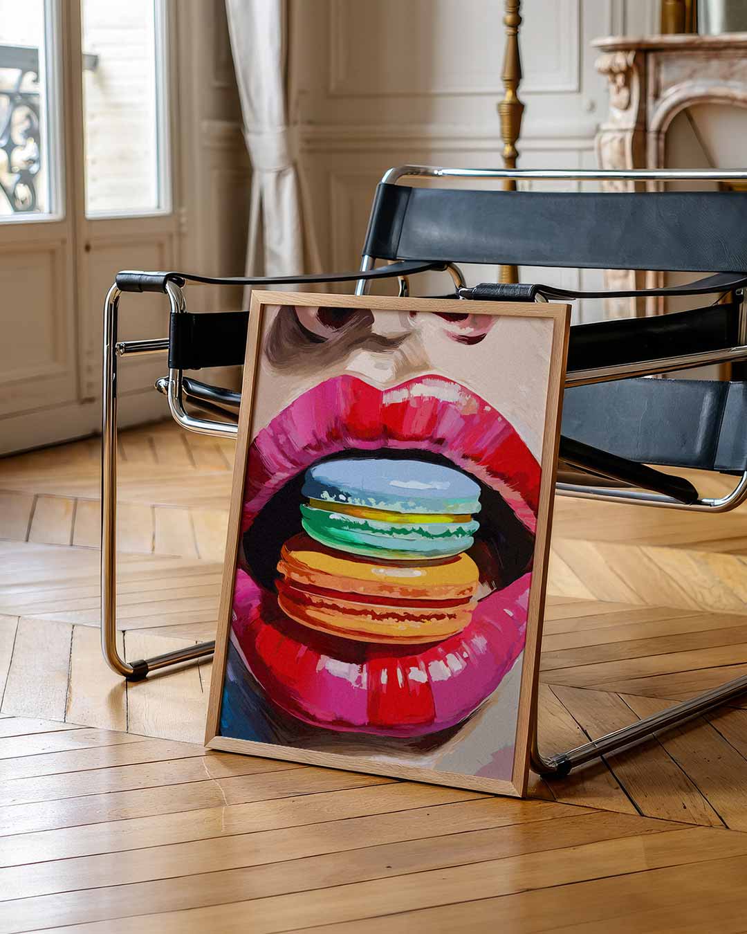 Kleurrijke Macaron Kus Poster