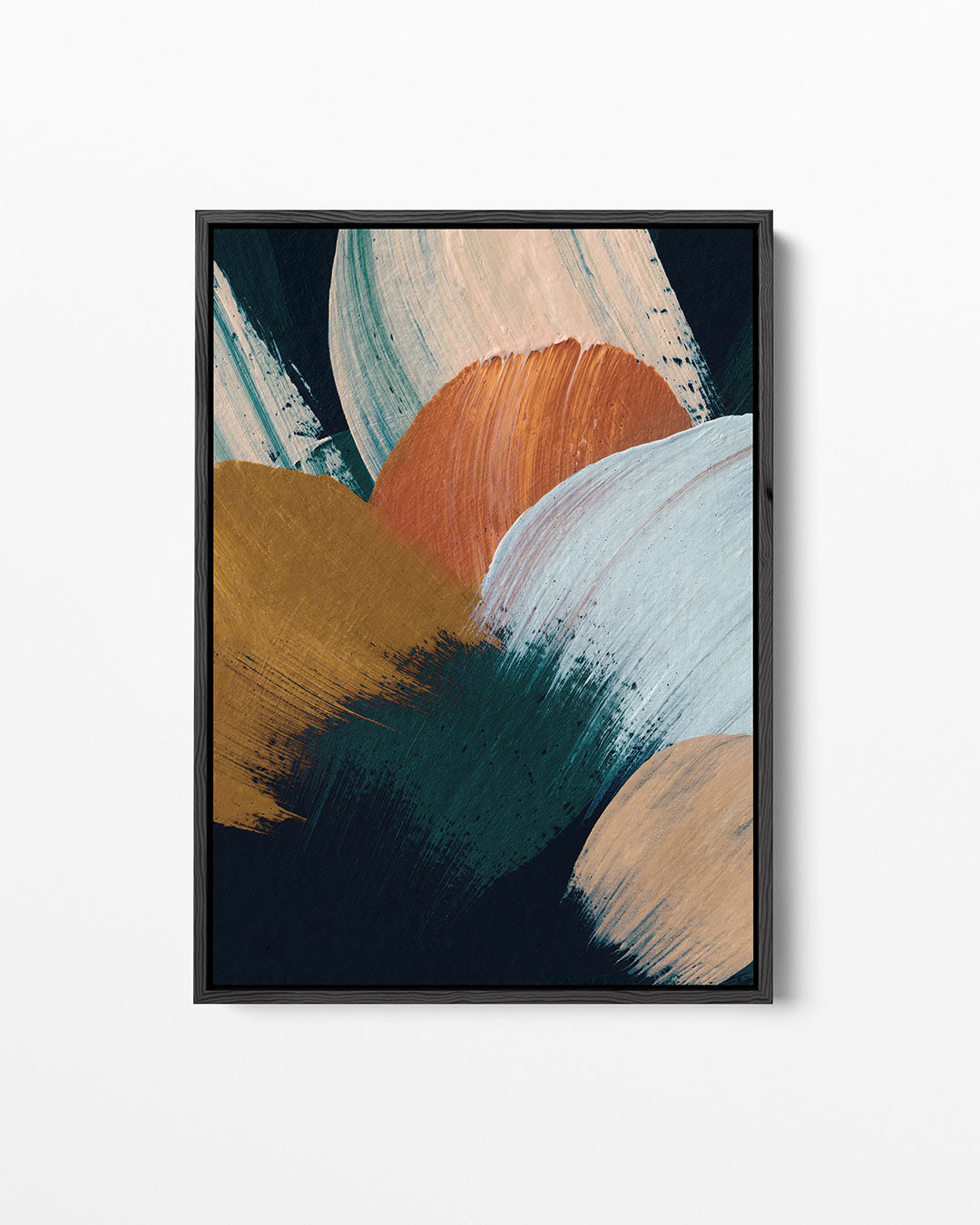 Dynamische kleurencompositie Kunstwerk