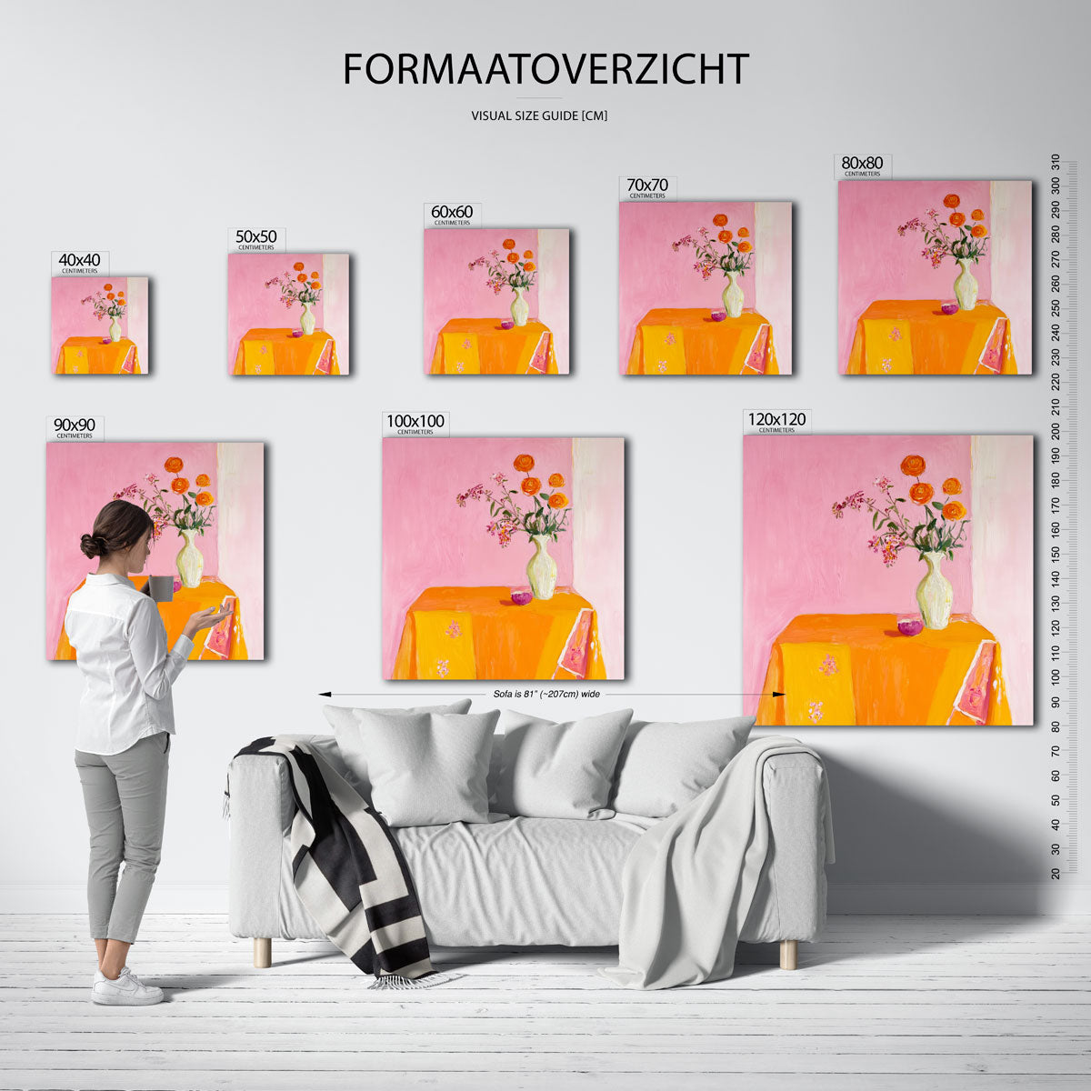 Bloemen in vaas Poster