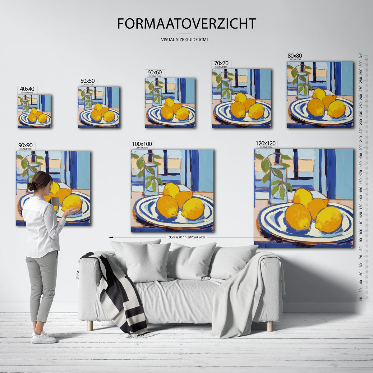 Citroenen op tafel Poster