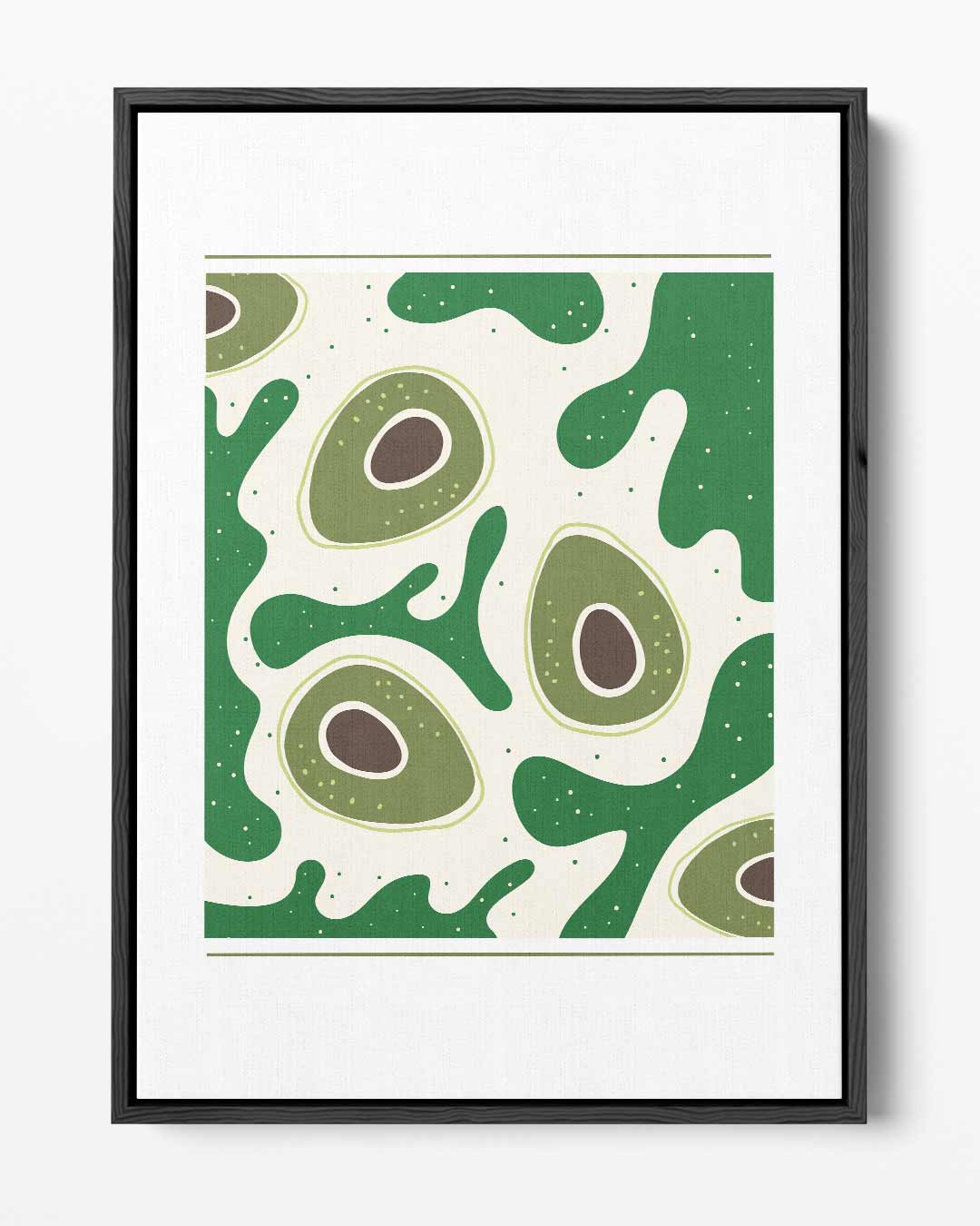 Avocado Droompatroon Kunstwerk-canvas-dibond-plexiglas-wanddecoratie-WallArtistic