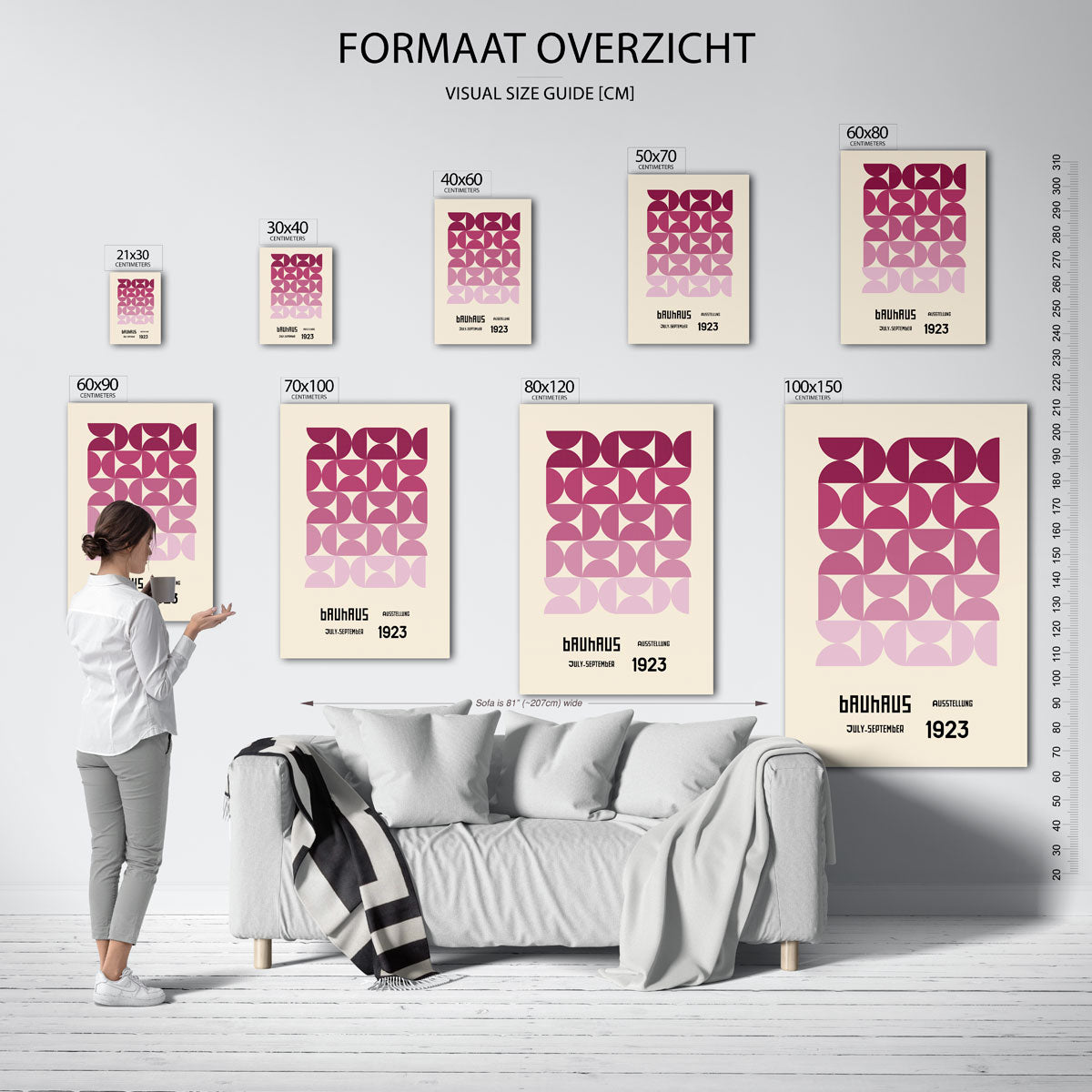 Vormritme en kleur Poster