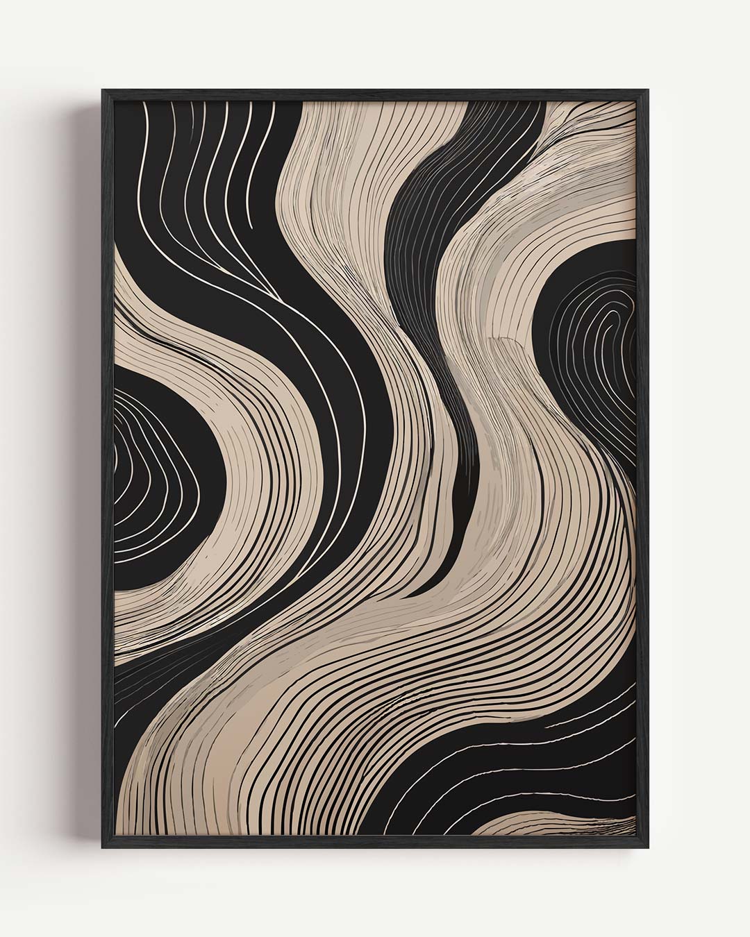 Elegante Golven Wandposter
