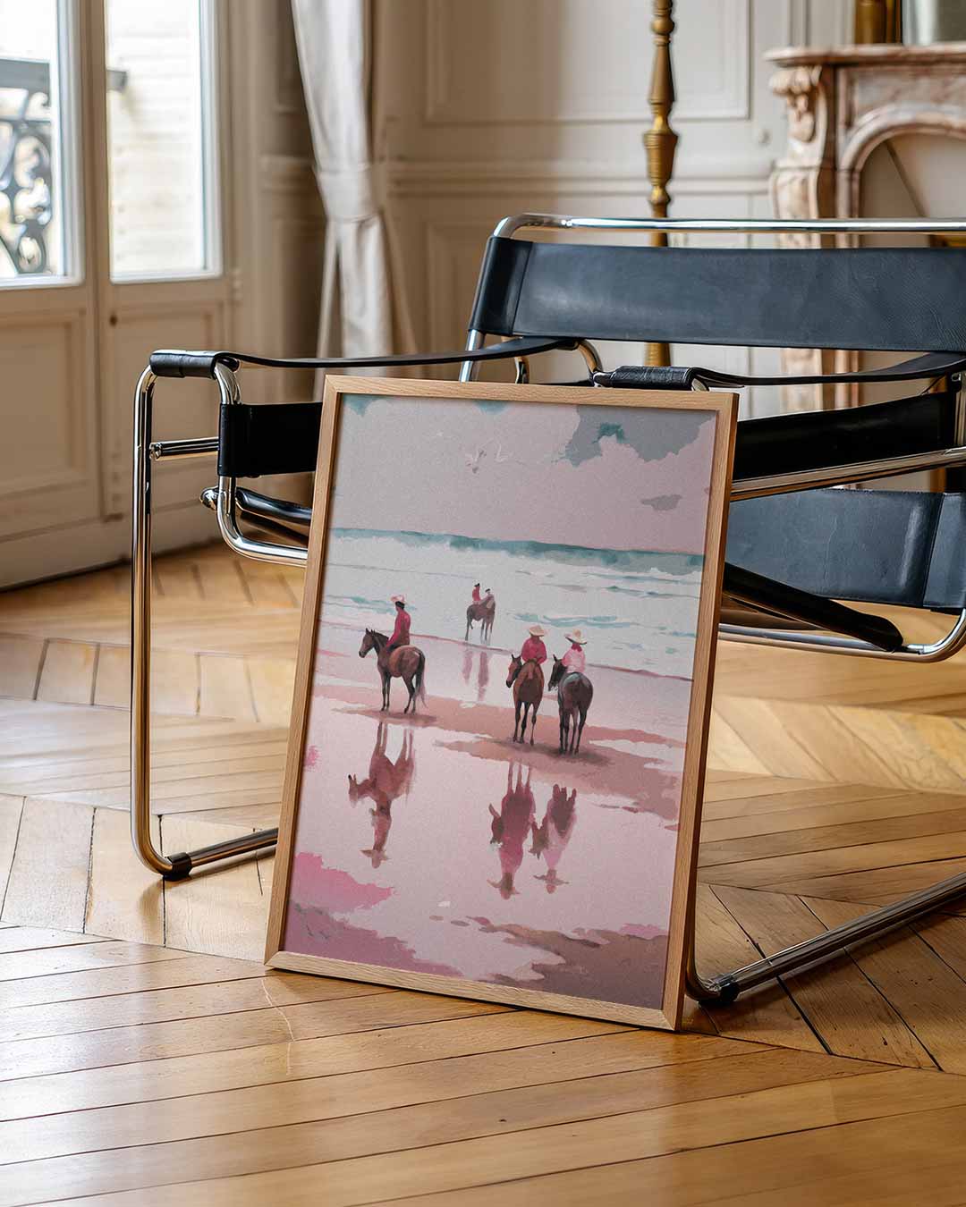 Strandpaarden Wanddecoratie Poster