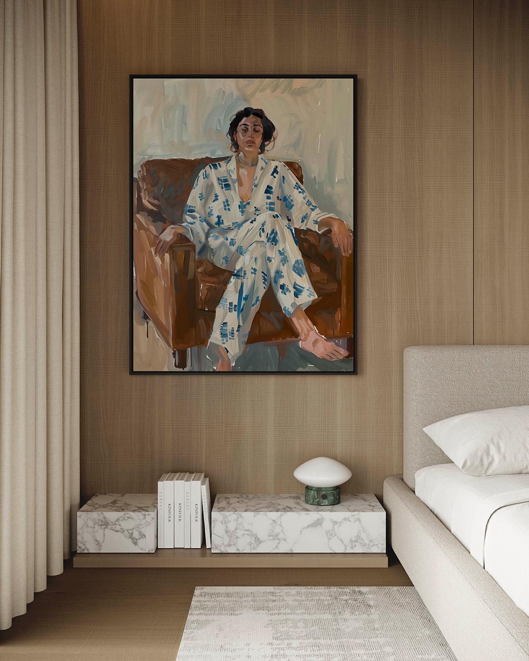 Ontspannen moment Kunstwerk