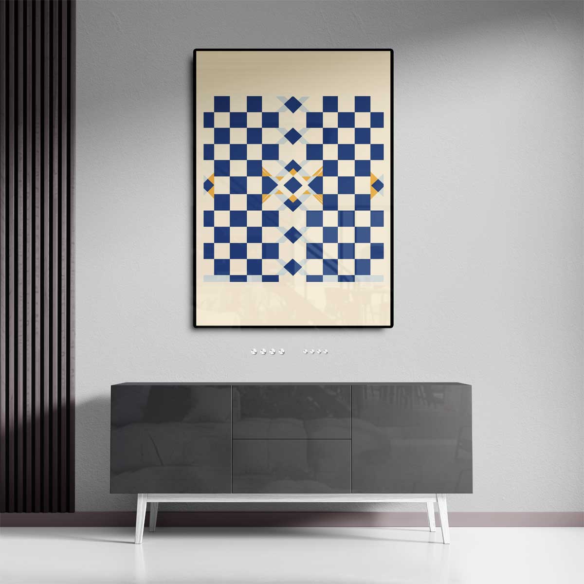 Geometrisch Schaduwspel Kunstwerk-canvas-dibond-plexiglas-wanddecoratie-WallArtistic