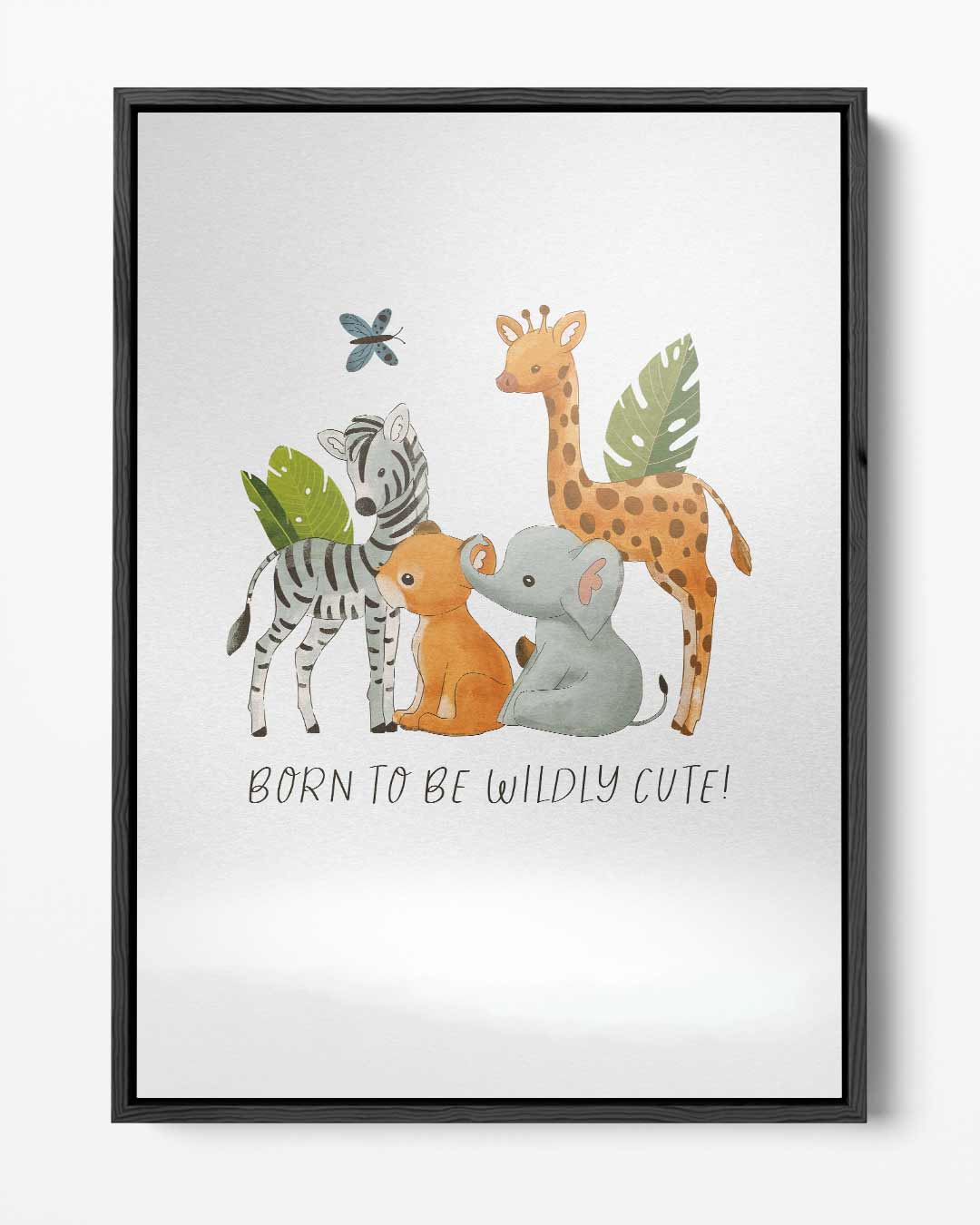 Schattige Jungle Vriendjes Poster Kunstwerk-canvas-dibond-plexiglas-wanddecoratie-WallArtistic