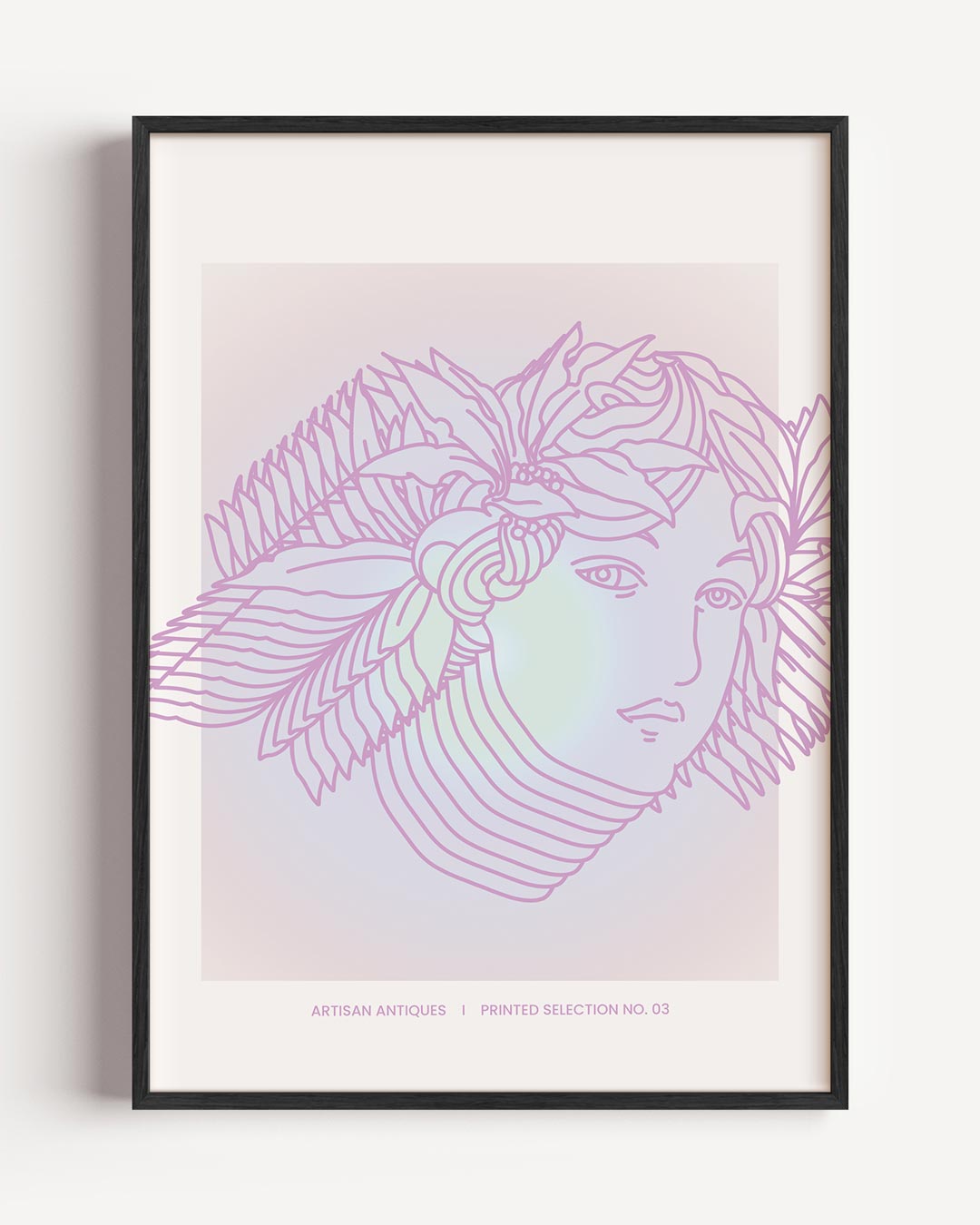 Pastel Art Nouveau Portret Poster-WallArtistic