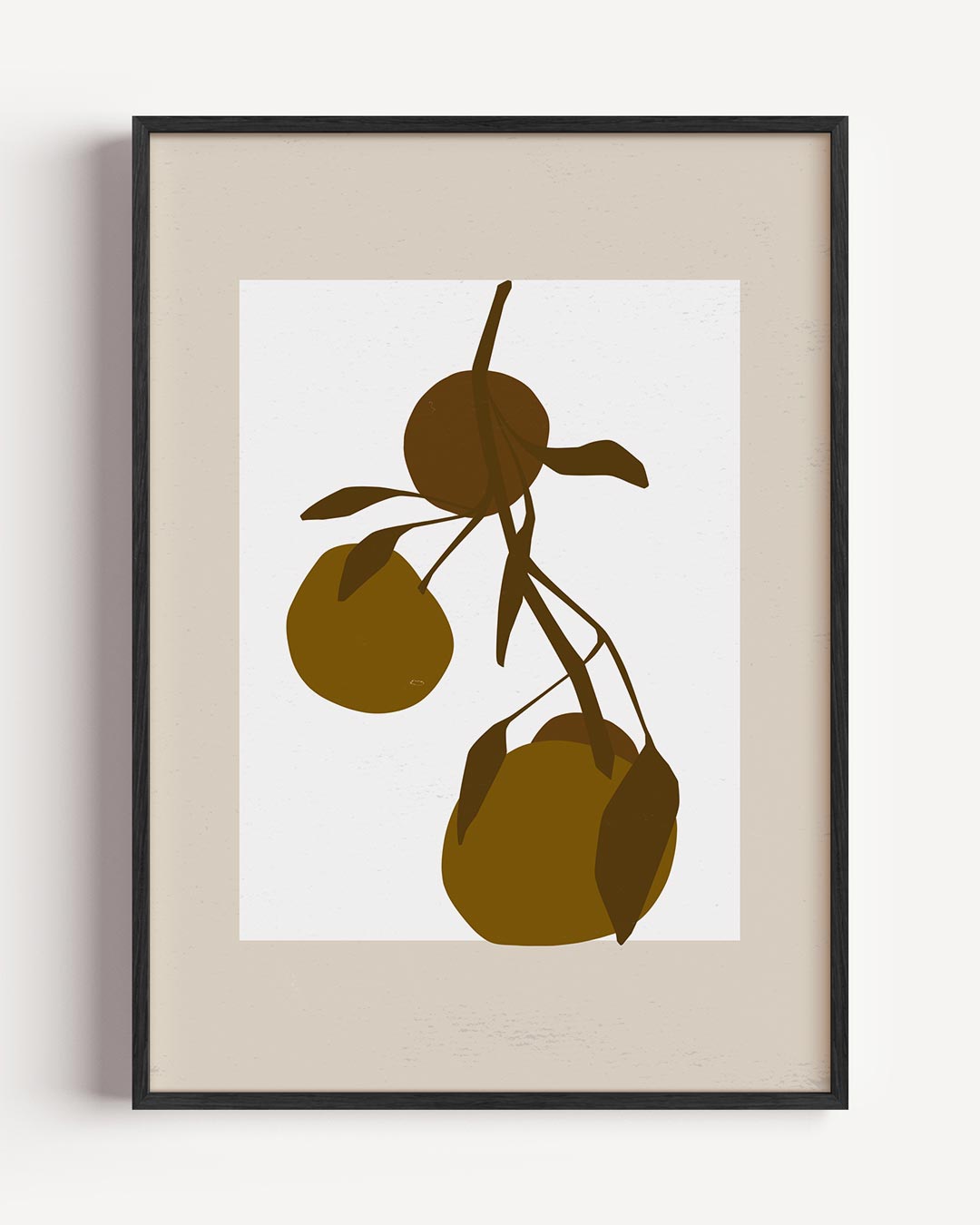 Stijlvolle Botanische Poster Met Citrus Illustratie Poster-WallArtistic