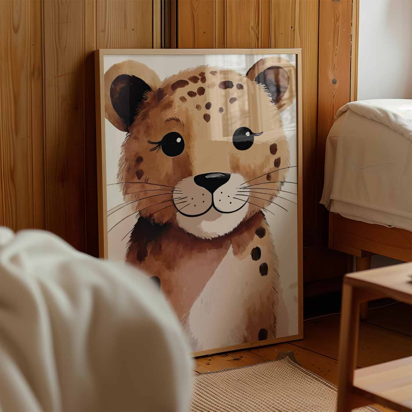 Schattige Baby Luipaard Poster