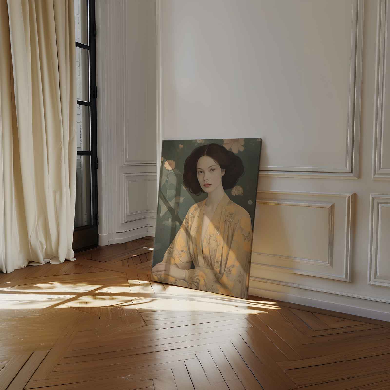 Elegantie in Bloem Kunstwerk-canvas-dibond-plexiglas-wanddecoratie-WallArtistic