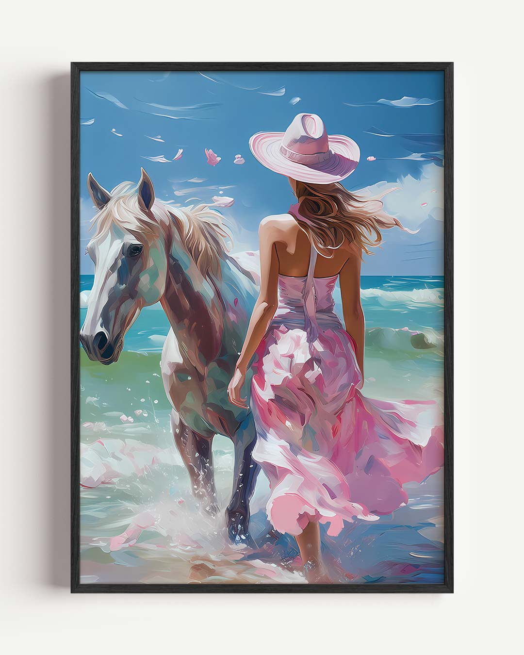 Strandavontuur met Paarden Poster