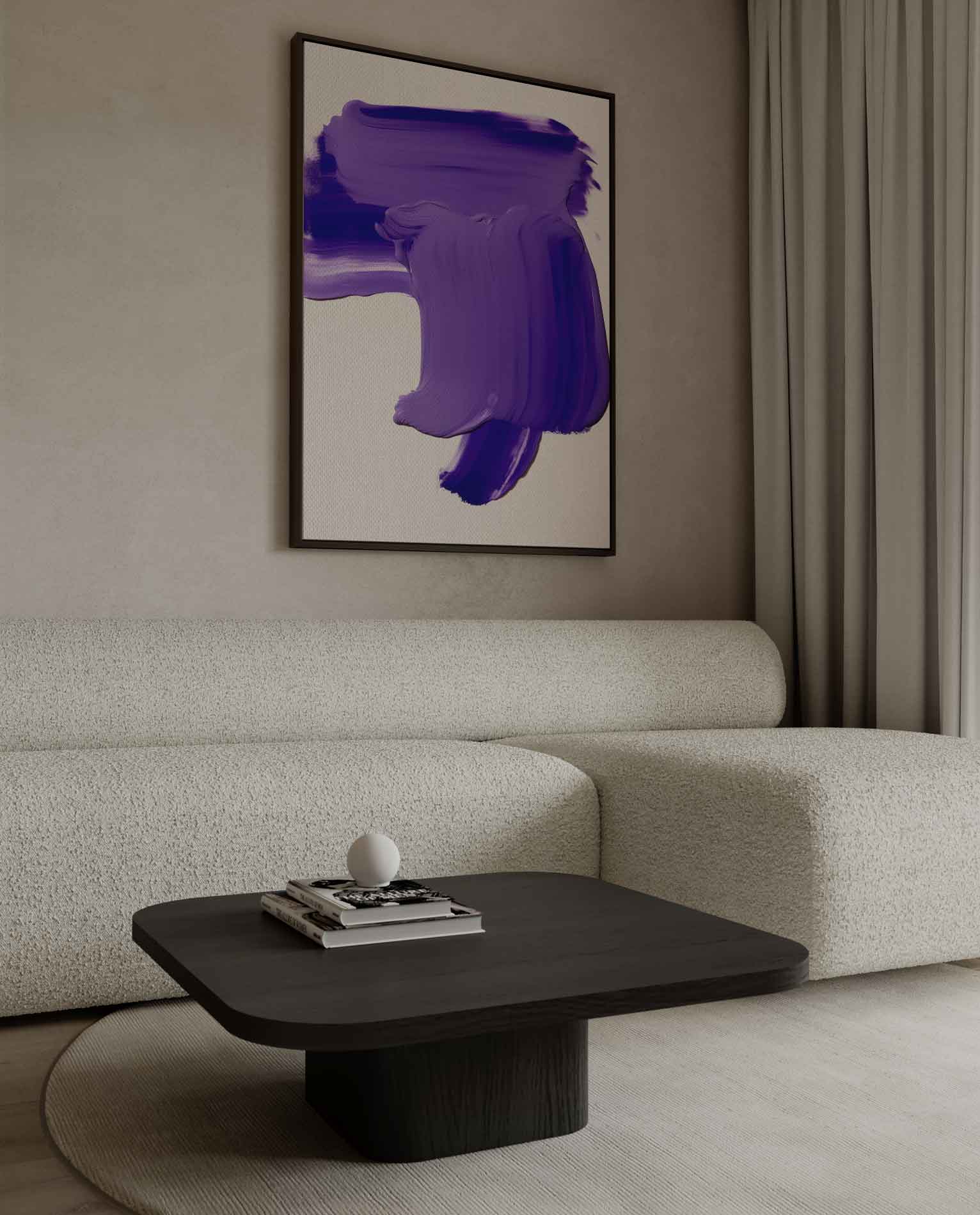 Paarse Kracht Kunstwerk-canvas-dibond-plexiglas-wanddecoratie-WallArtistic