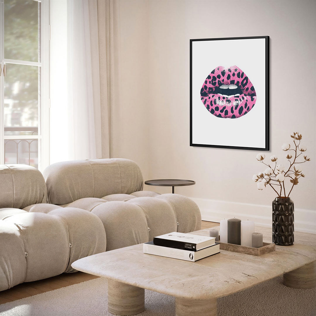 Gedurfde lippenprint Kunstwerk