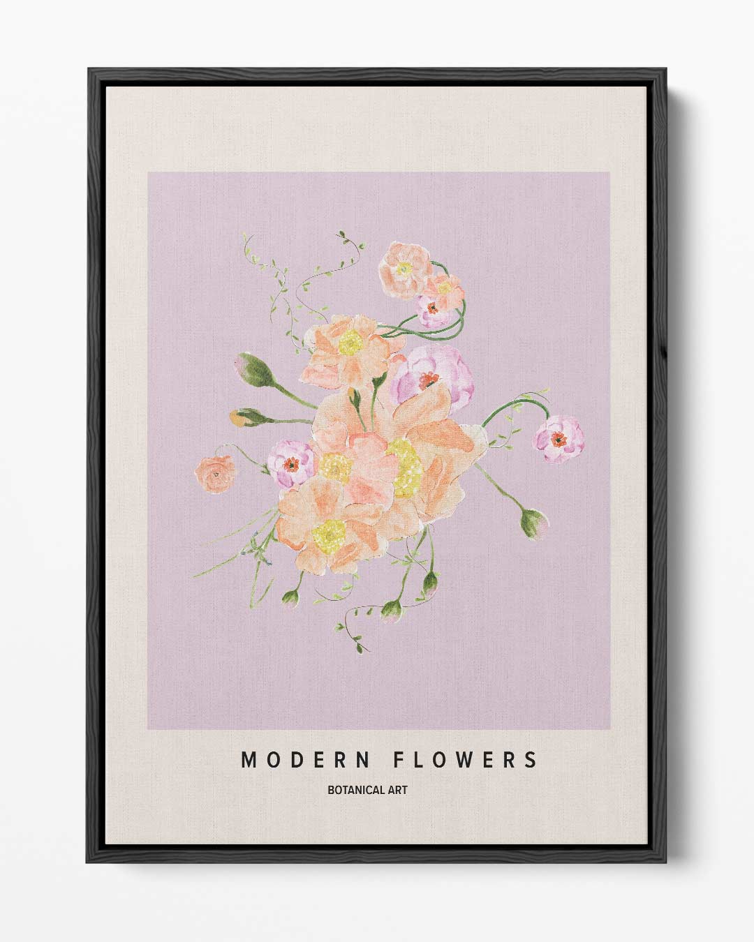 Moderne Bloemen Botanische Kunst Kunstwerk-canvas-dibond-plexiglas-wanddecoratie-WallArtistic
