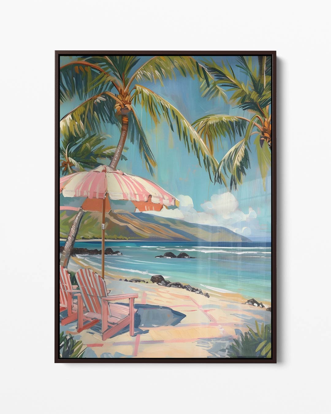 Tropische Stranddag Kunstwerk-canvas-dibond-plexiglas-wanddecoratie-WallArtistic