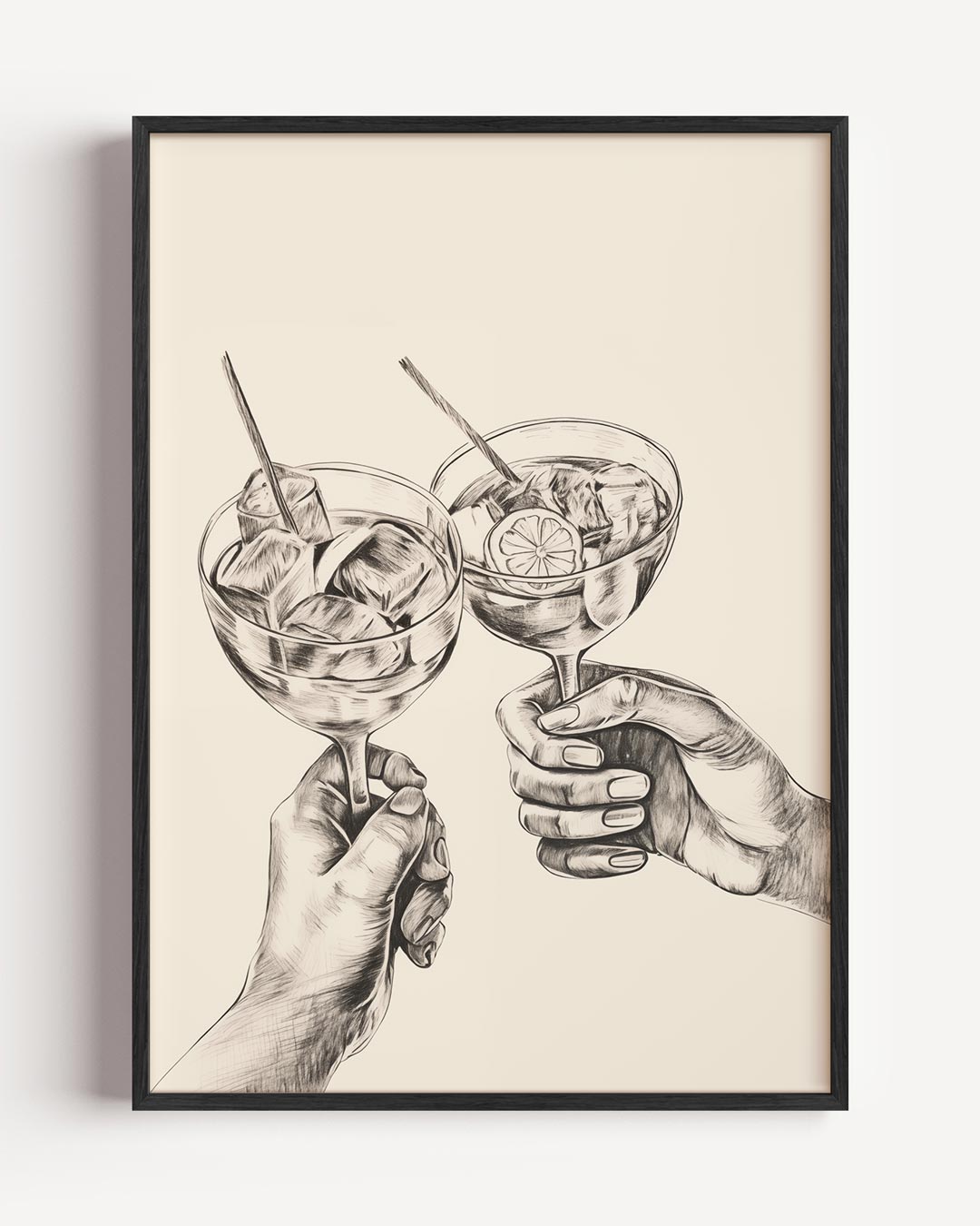 Cheers Illustratie Poster-WallArtistic