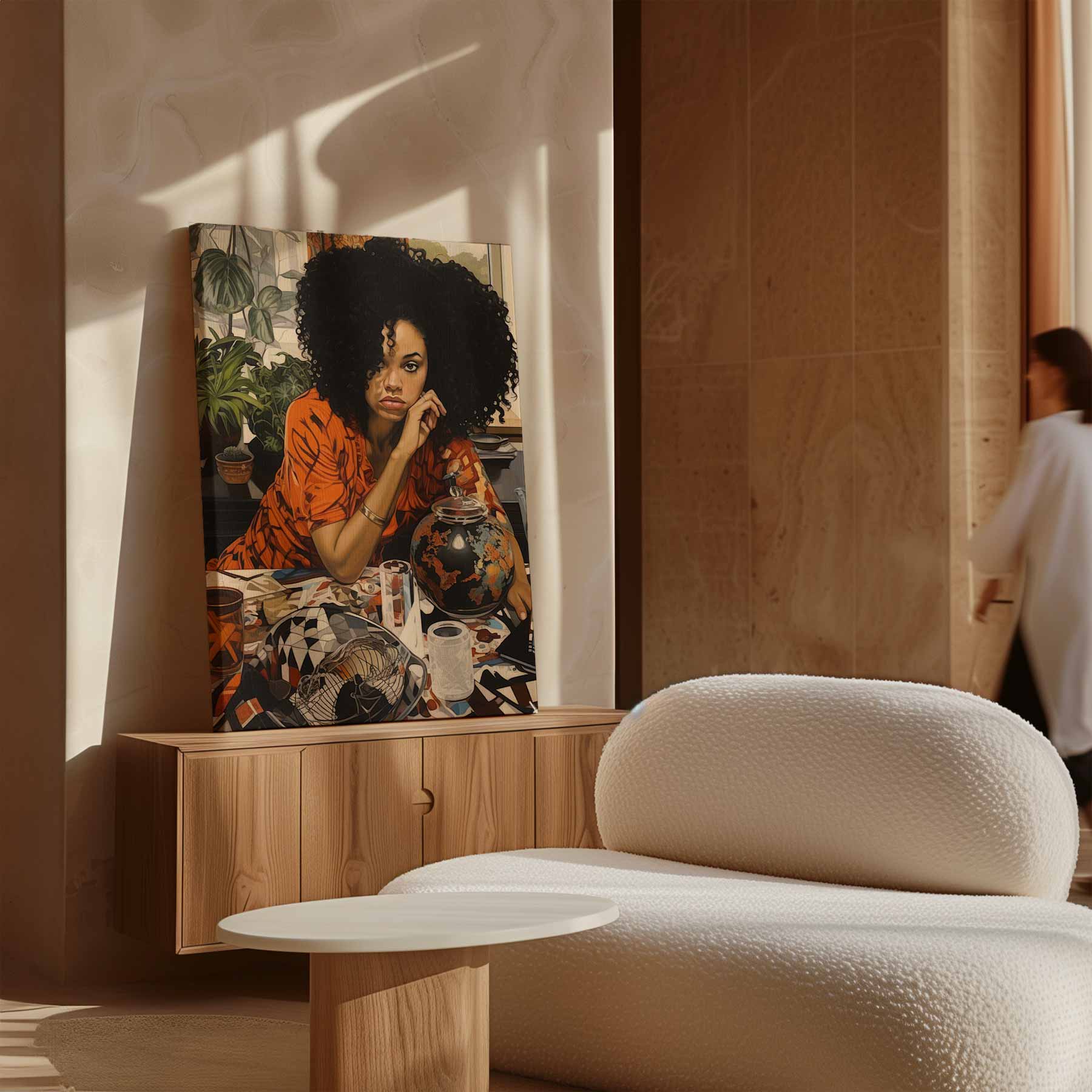 Wereldse Reflectie Kunstwerk-canvas-dibond-plexiglas-wanddecoratie-WallArtistic