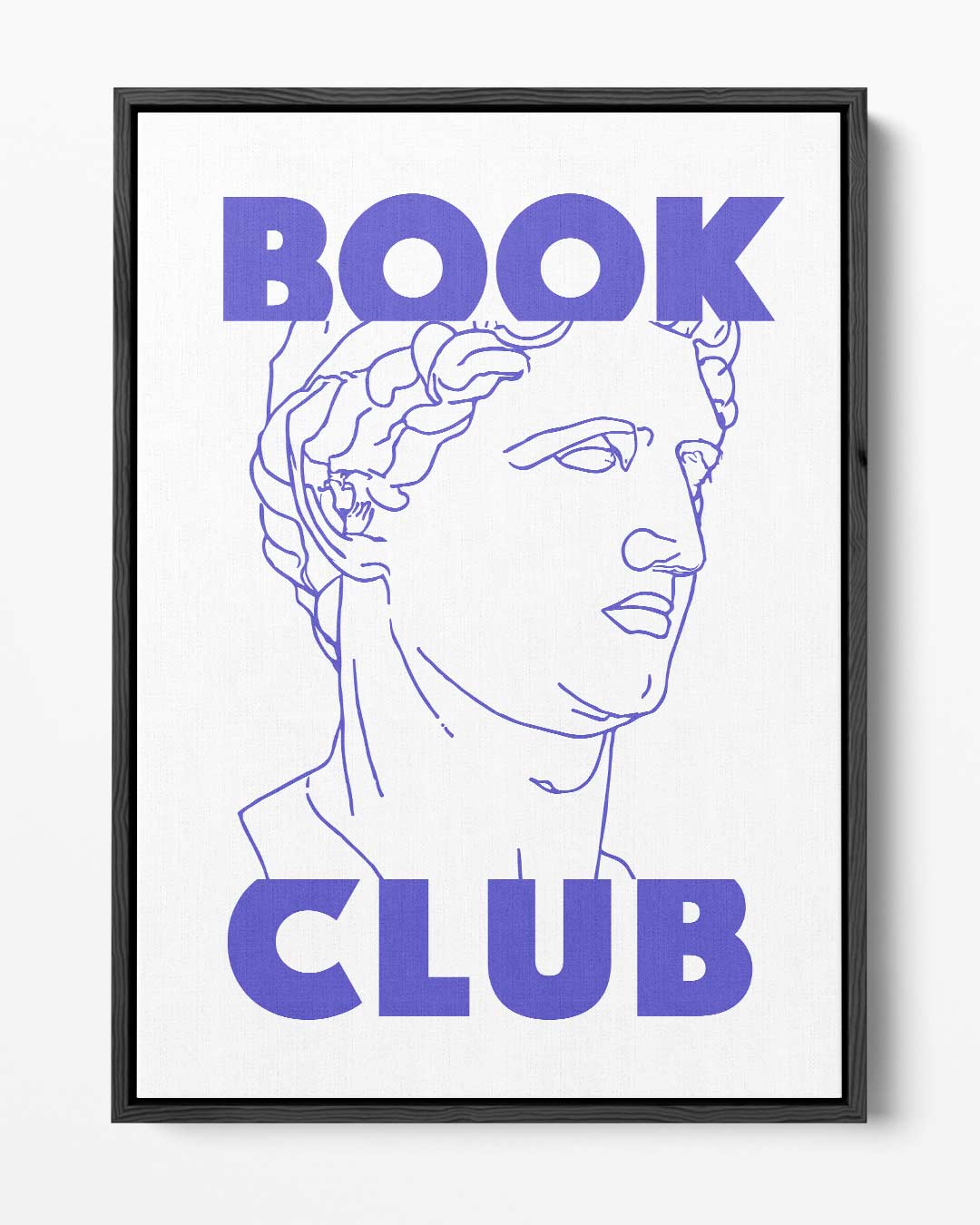 Boekclub Klassieke Buste Kunstwerk-canvas-dibond-plexiglas-wanddecoratie-WallArtistic