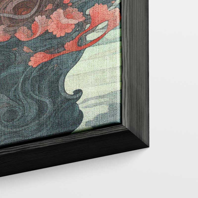 Dromerige Bloemenzee Kunstwerk-canvas-dibond-plexiglas-wanddecoratie-WallArtistic