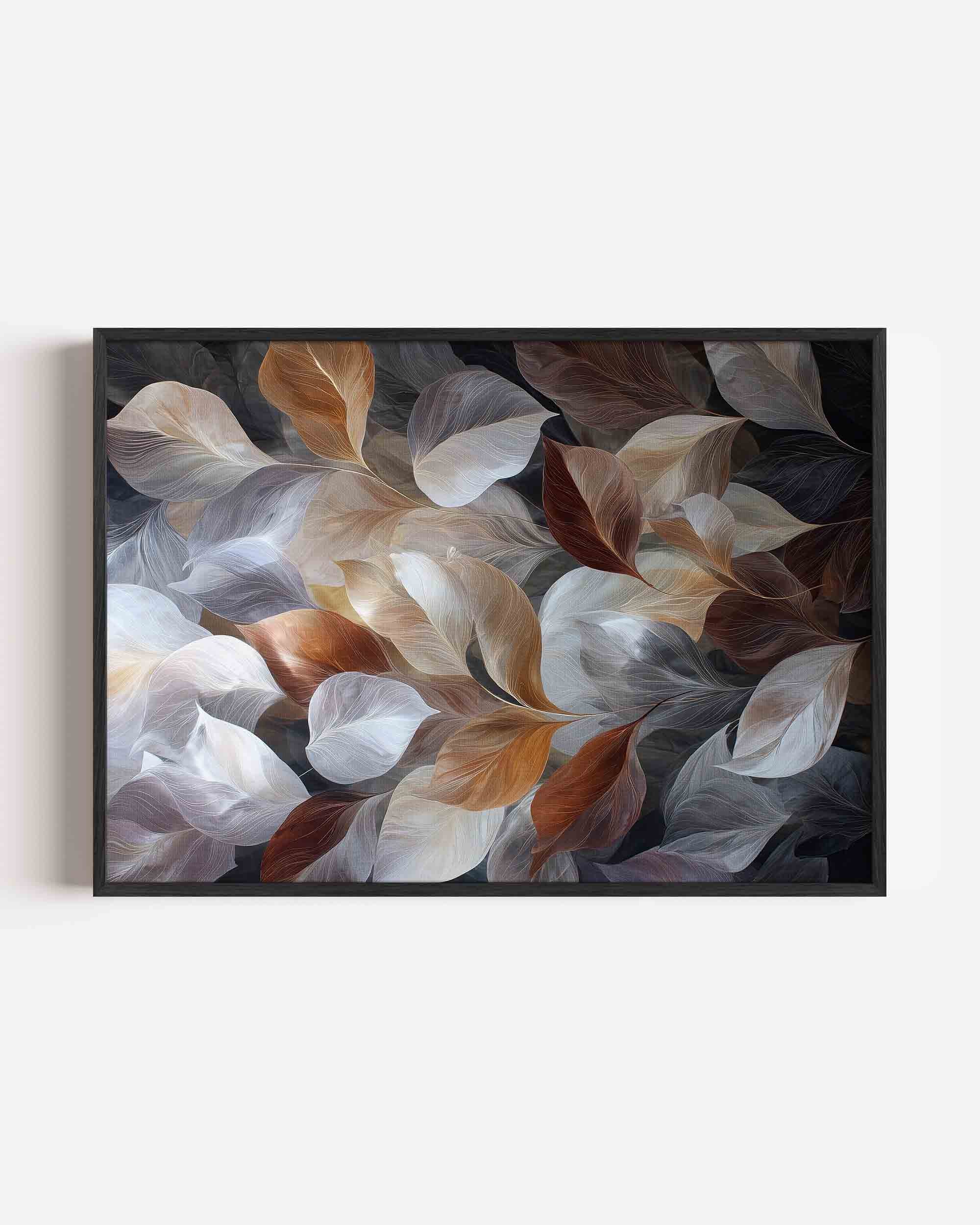 Bladeren compositie Poster
