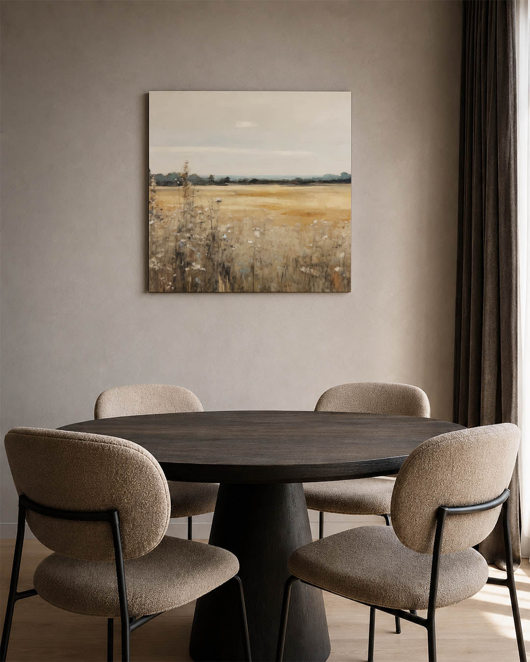 Rustig landschap Kunstwerk