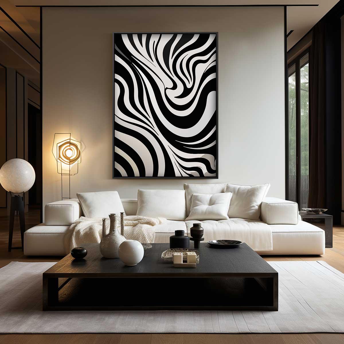 Golf van Contrast Kunstwerk-canvas-dibond-plexiglas-wanddecoratie-WallArtistic