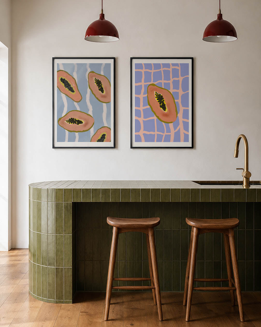 Fruitige patronen Posterset
