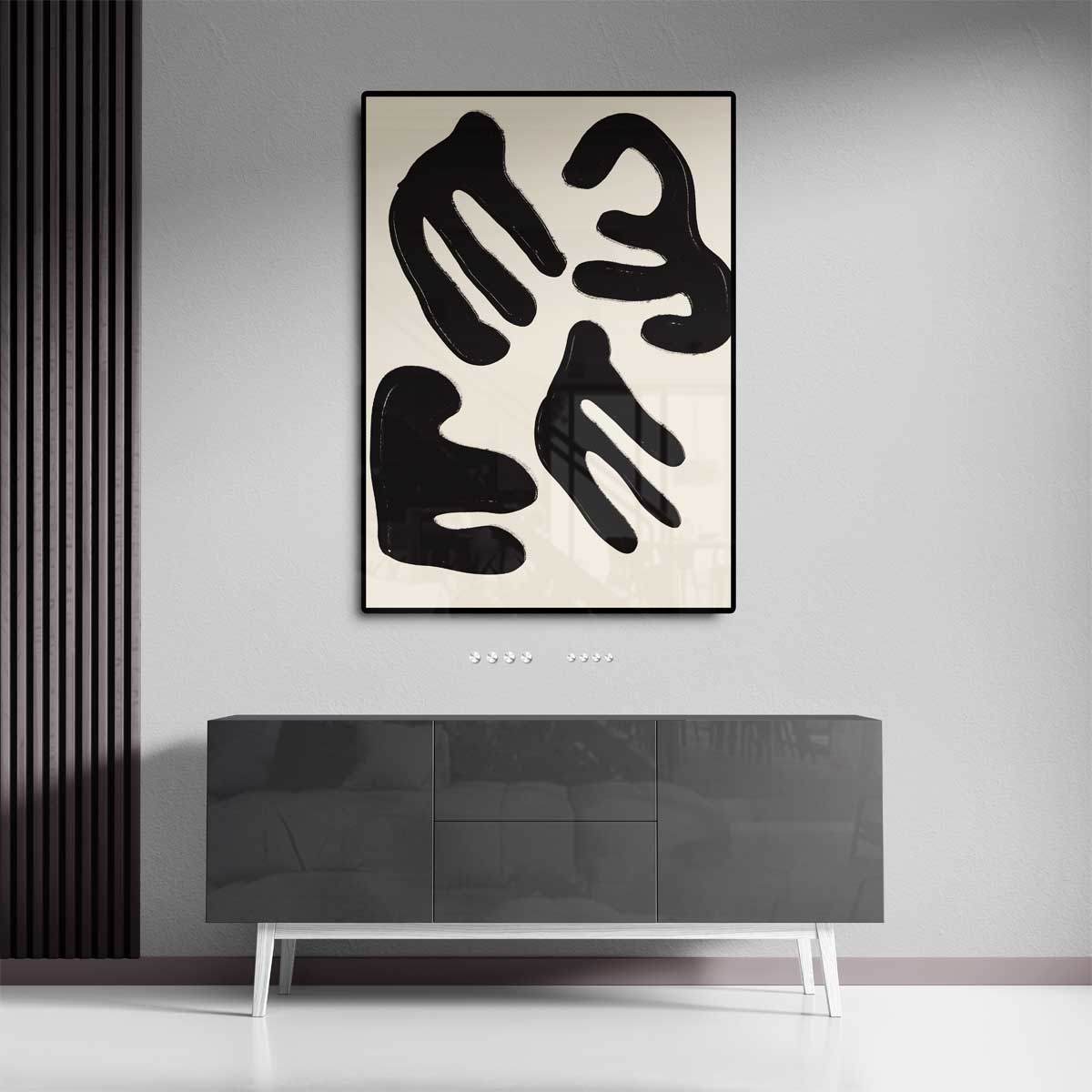 Organische Abstractie Kunstwerk-canvas-dibond-plexiglas-wanddecoratie-WallArtistic
