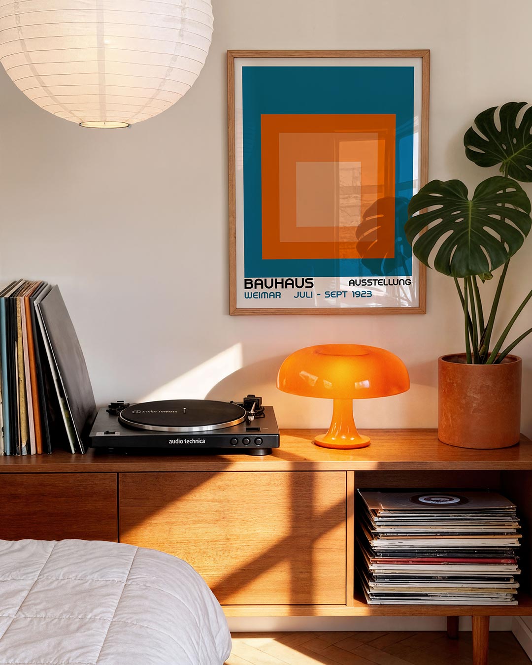 Kleurvlakken en lijnen Poster