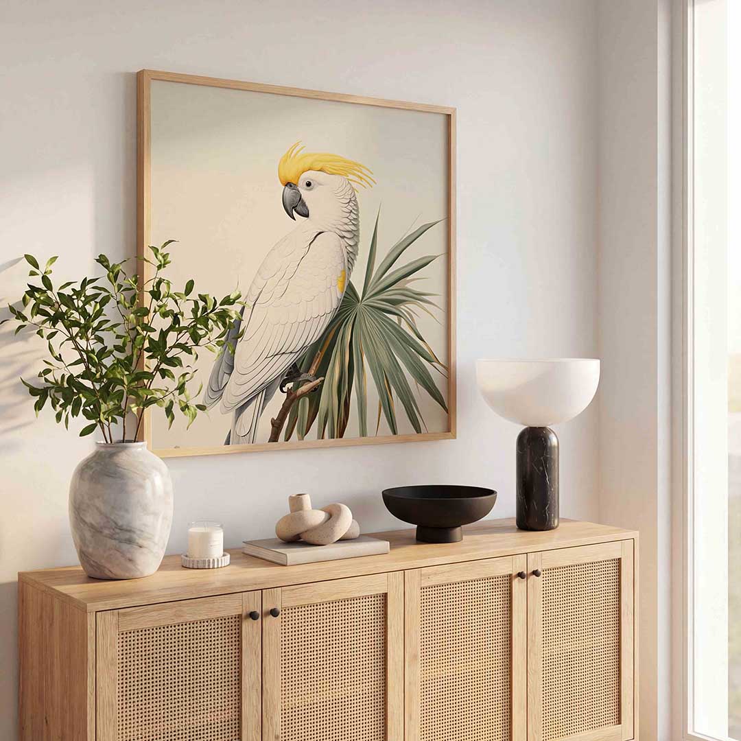 Witte kaketoe Poster