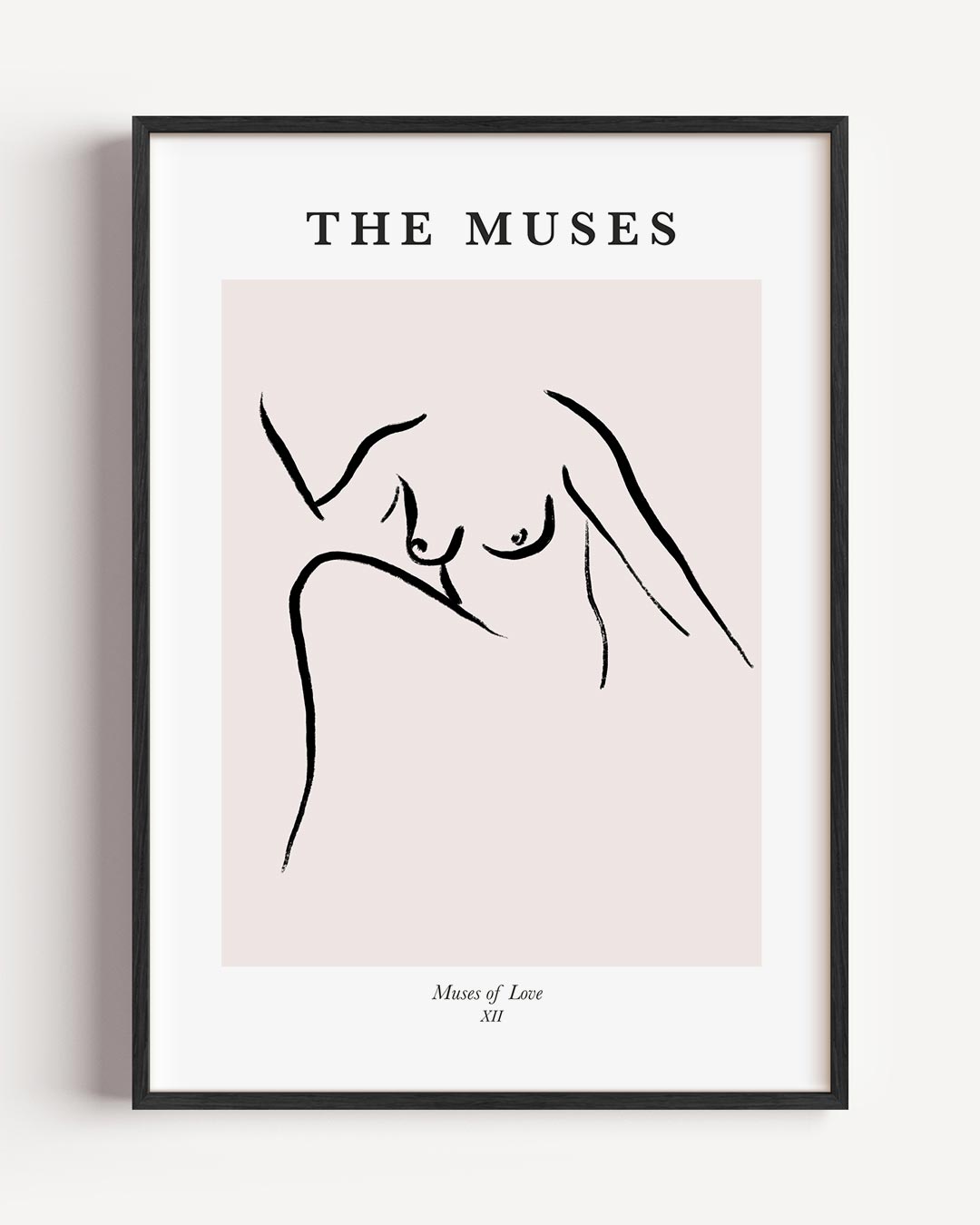 Elegante Muse Schets Poster-WallArtistic